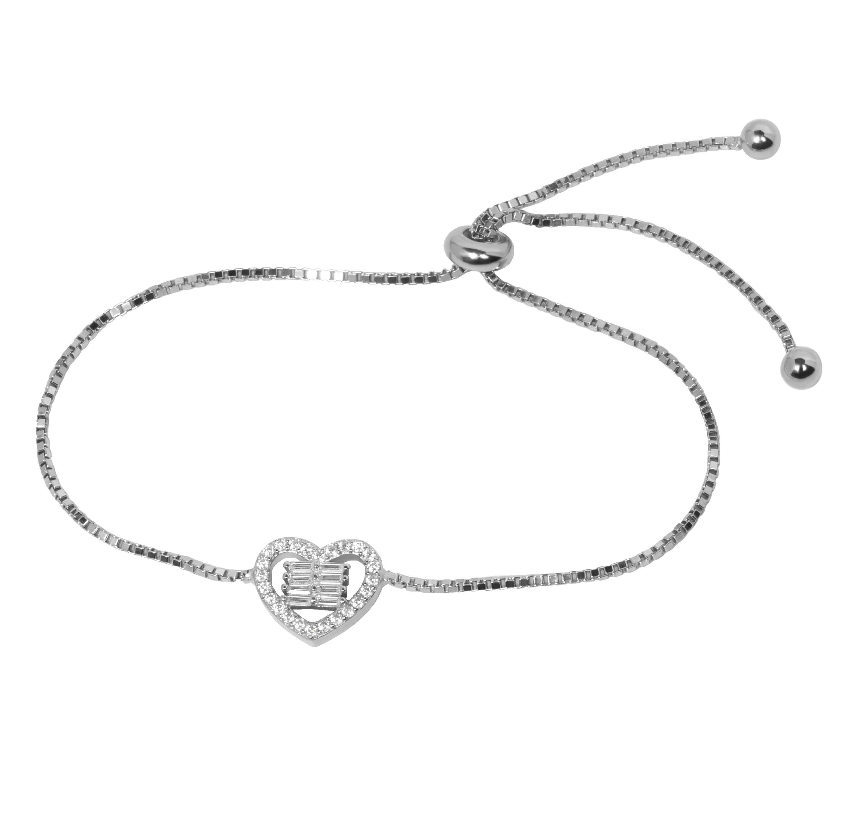Adjustable Love Heart Bracelet