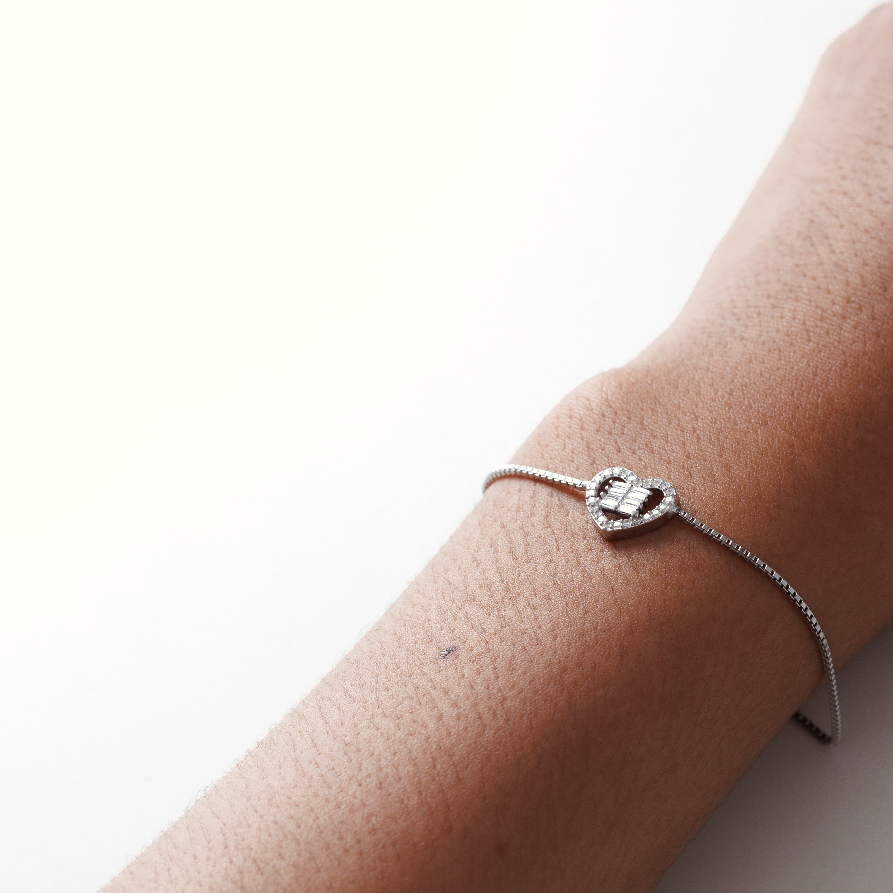 Adjustable Love Heart Bracelet