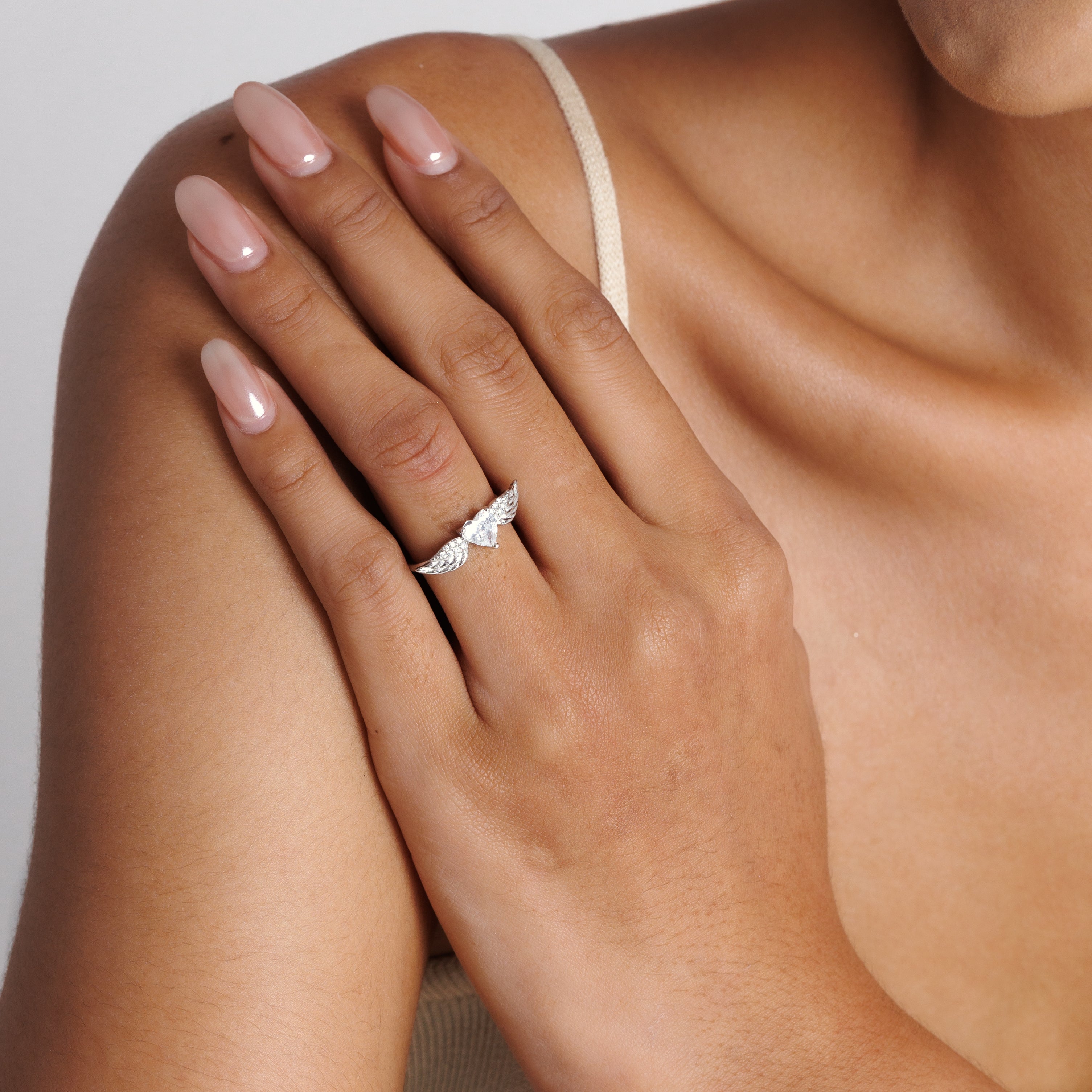 Angel Wings Diamond Ring