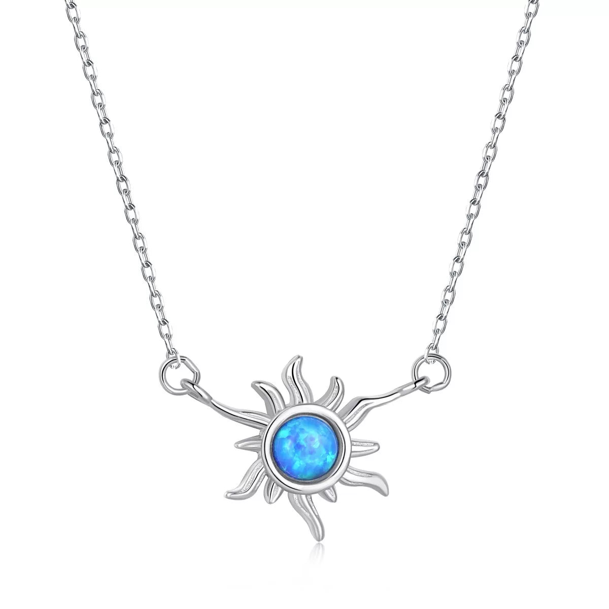 Blue Sun Dainty Necklace