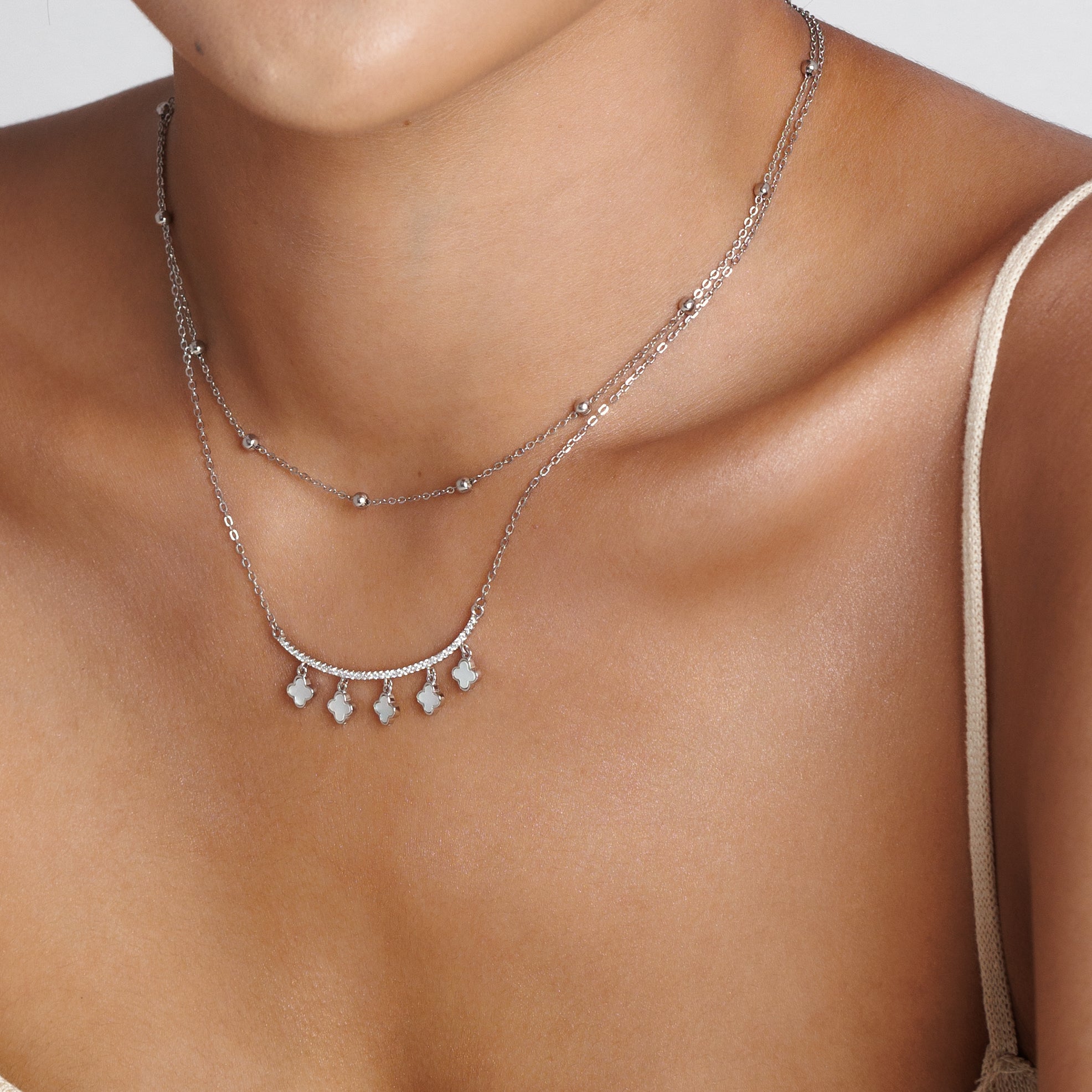 Layered Clover Necklace