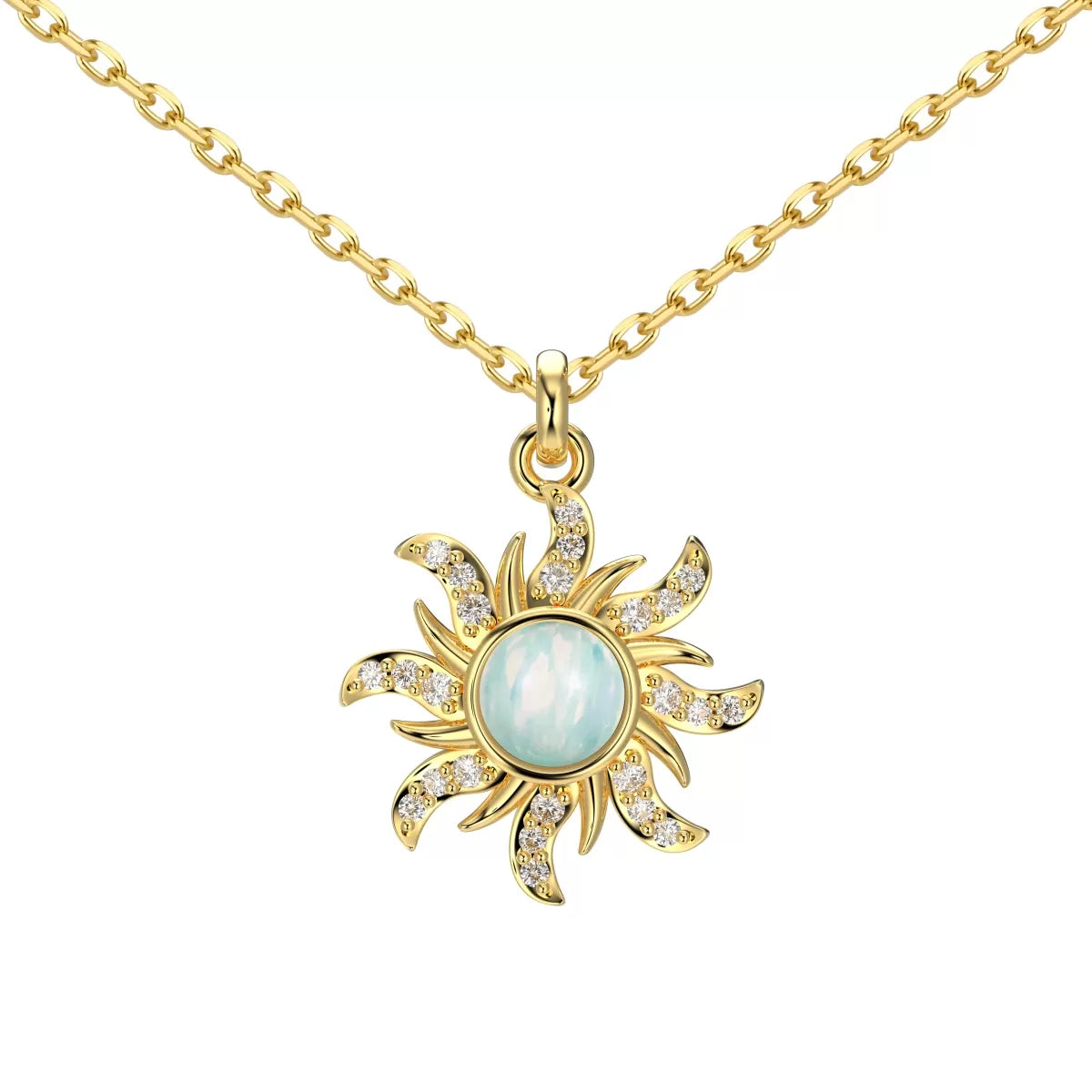 Gold Dainty Moonstone Necklace