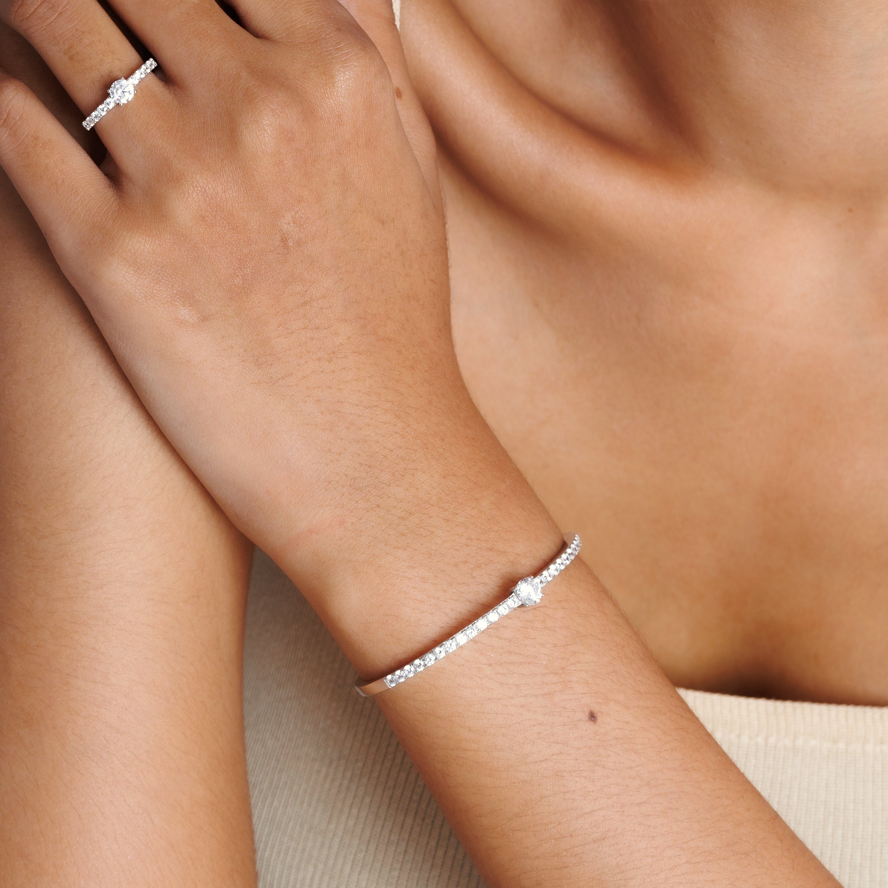 Diamond Embrace Cuff & Ring Set