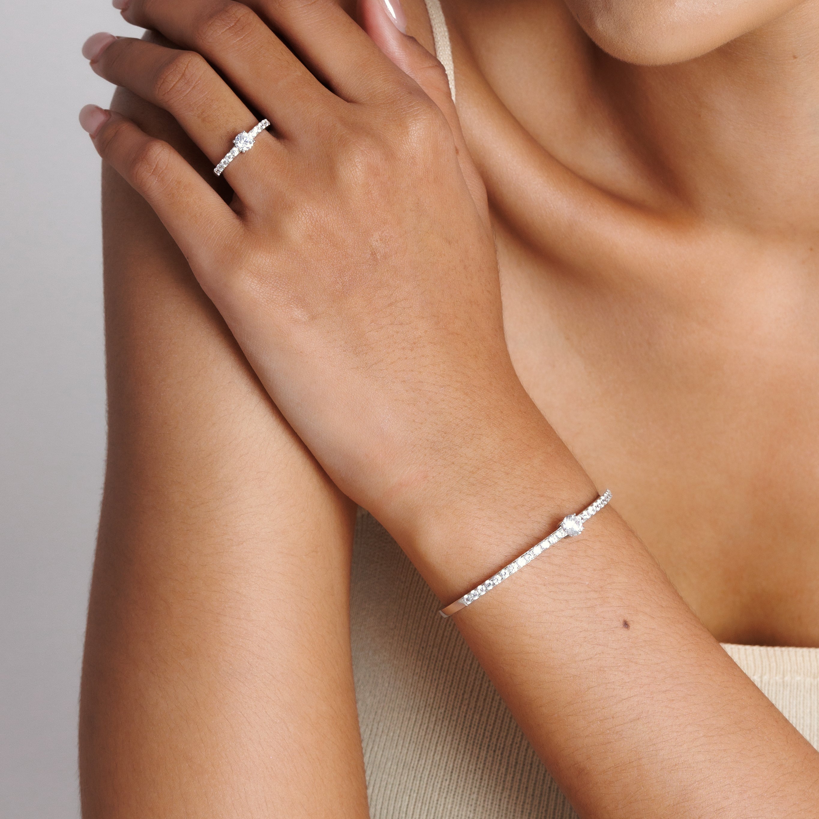 Diamond Embrace Cuff & Ring Set
