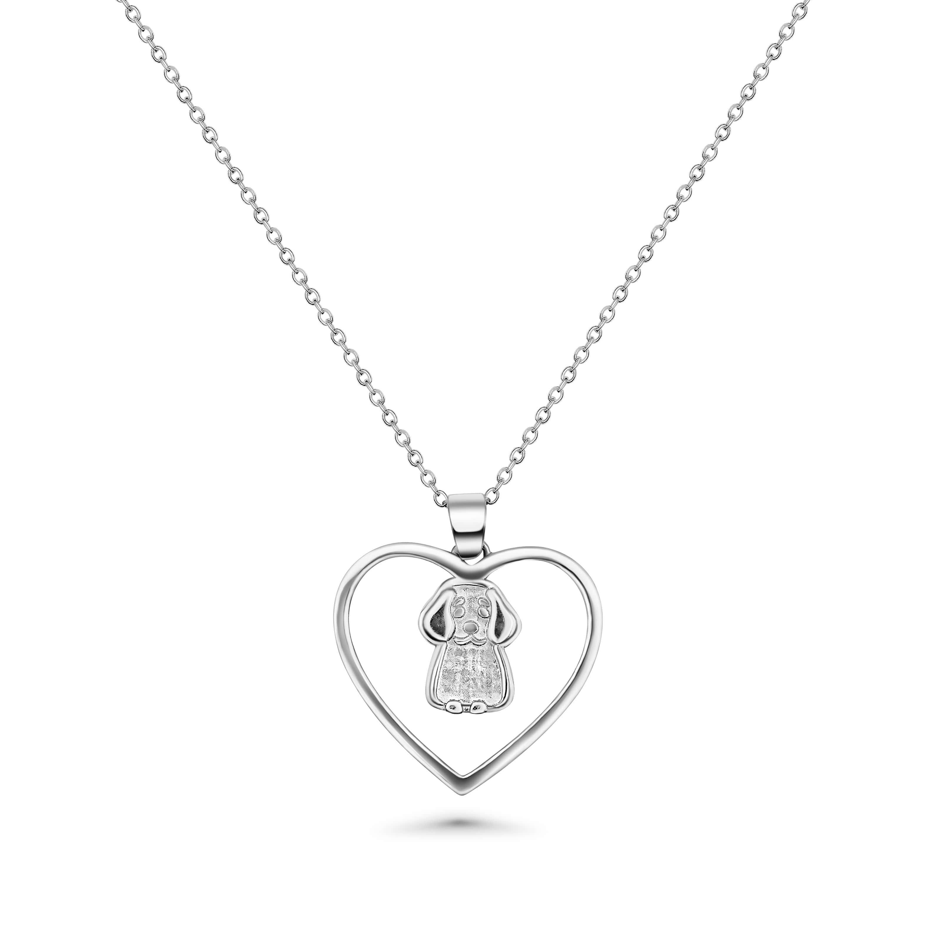 Love Heart Puppy Necklace