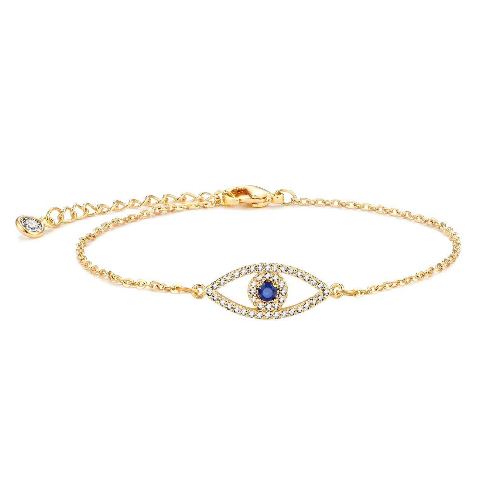 Gold Evil Eye Bracelet
