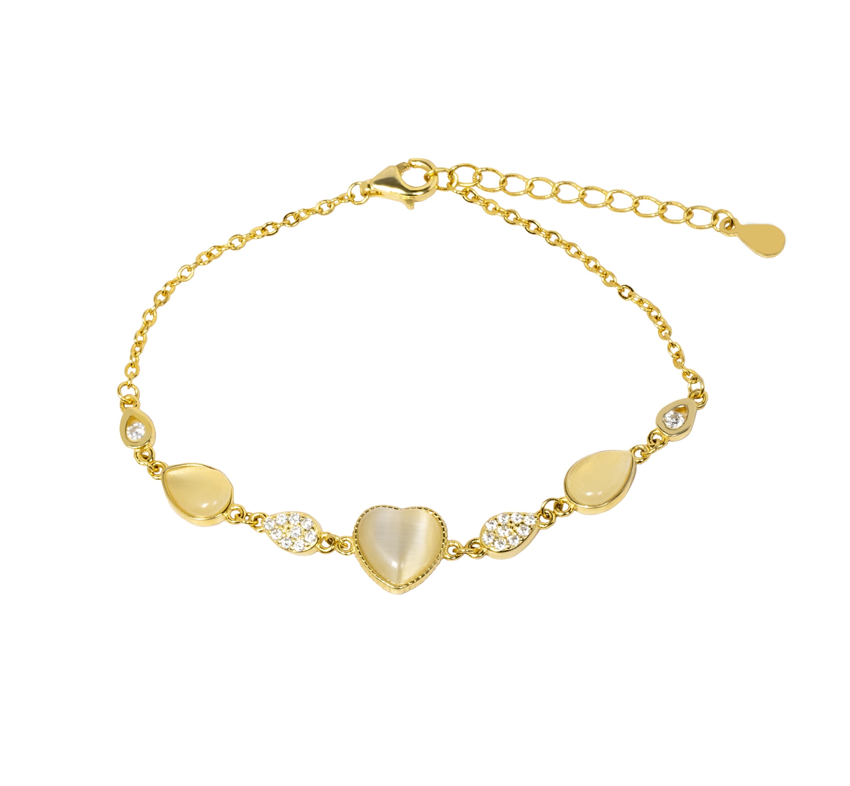 Aurora Heart Bracelet