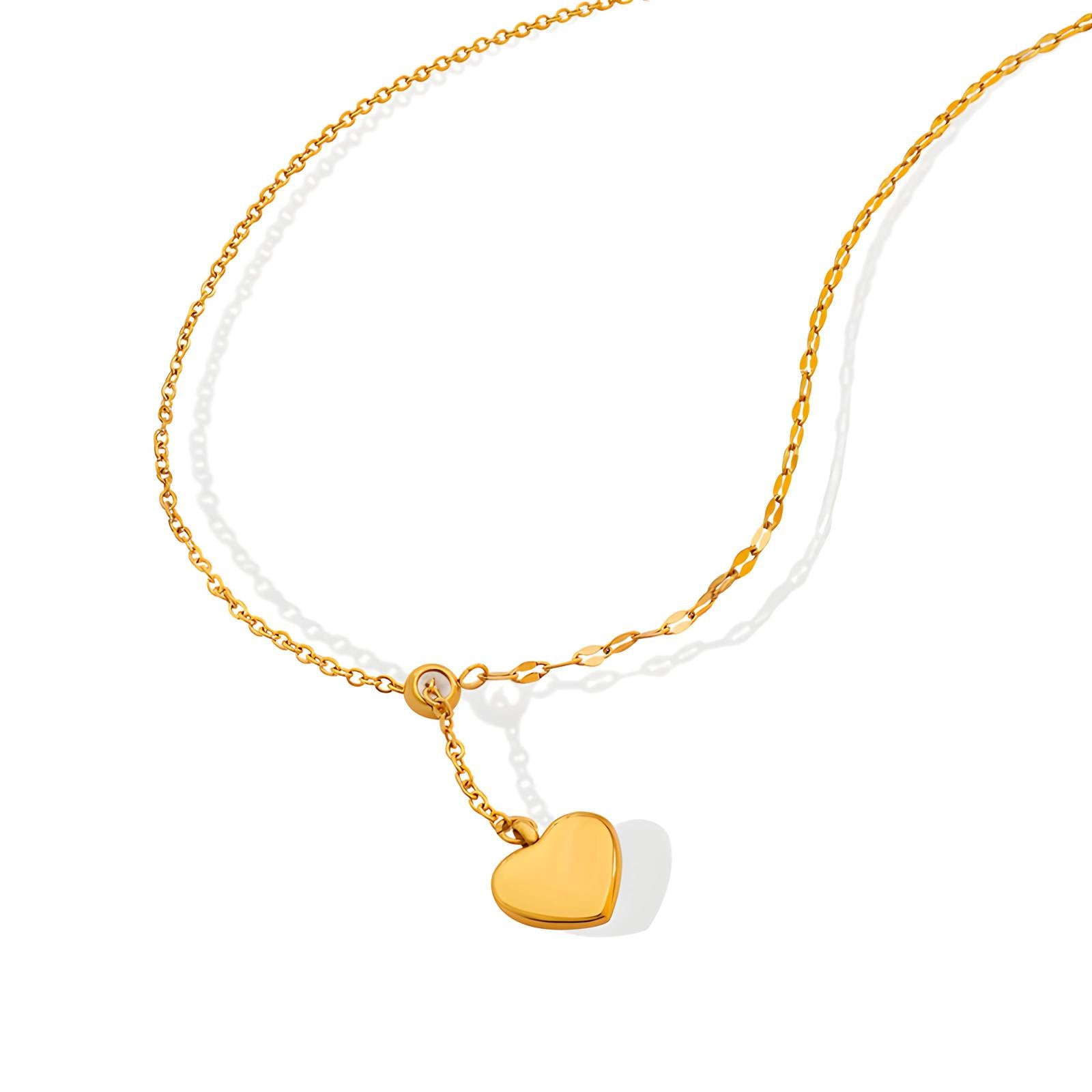 Heart Of Gold Pendant Necklace