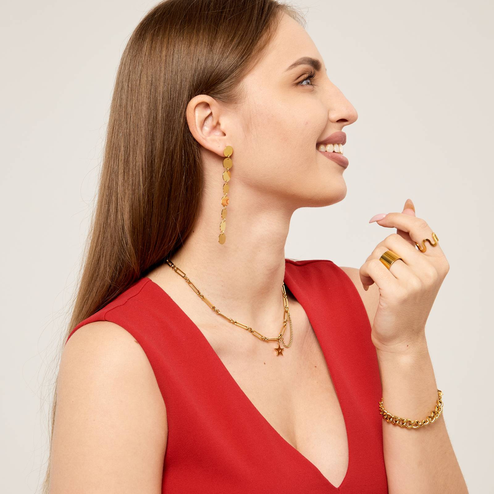 Golden Star Pendant Necklace