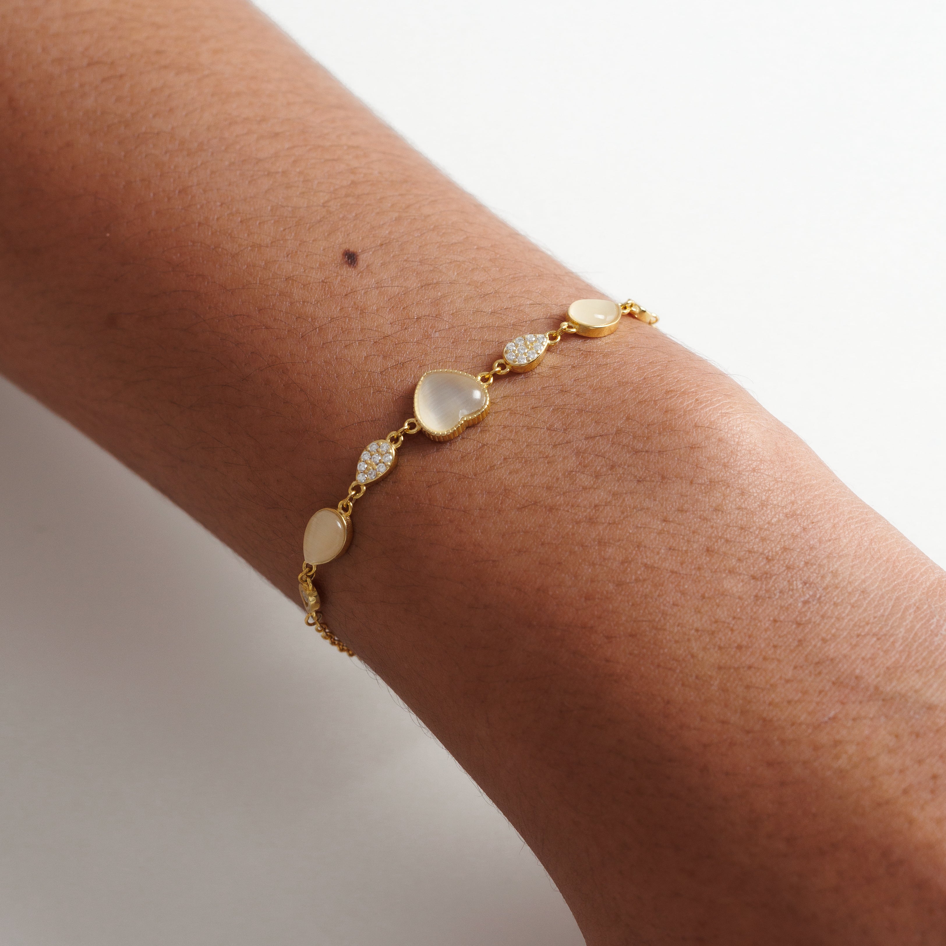 Aurora Heart Bracelet