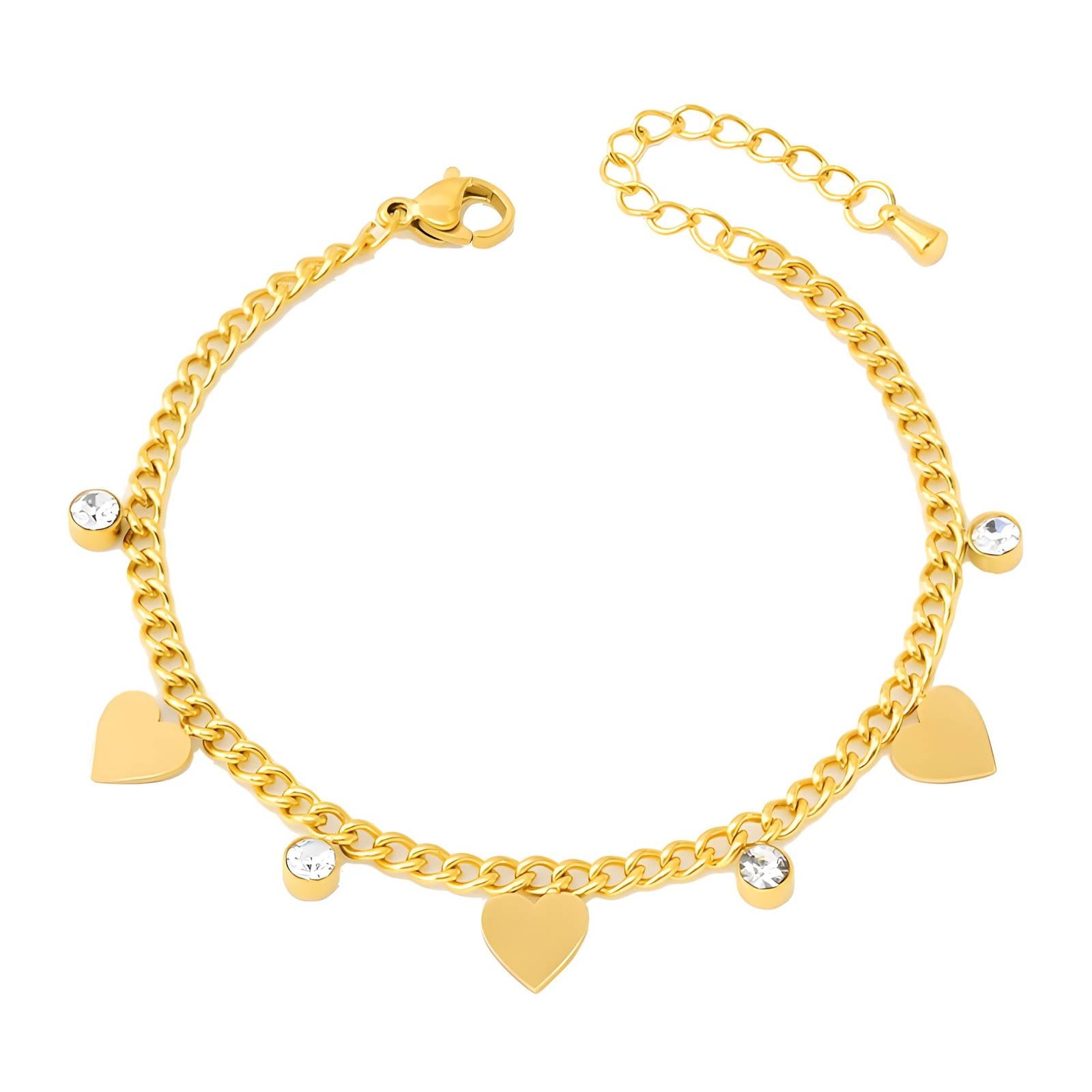 Love Heart Charm Bracelet