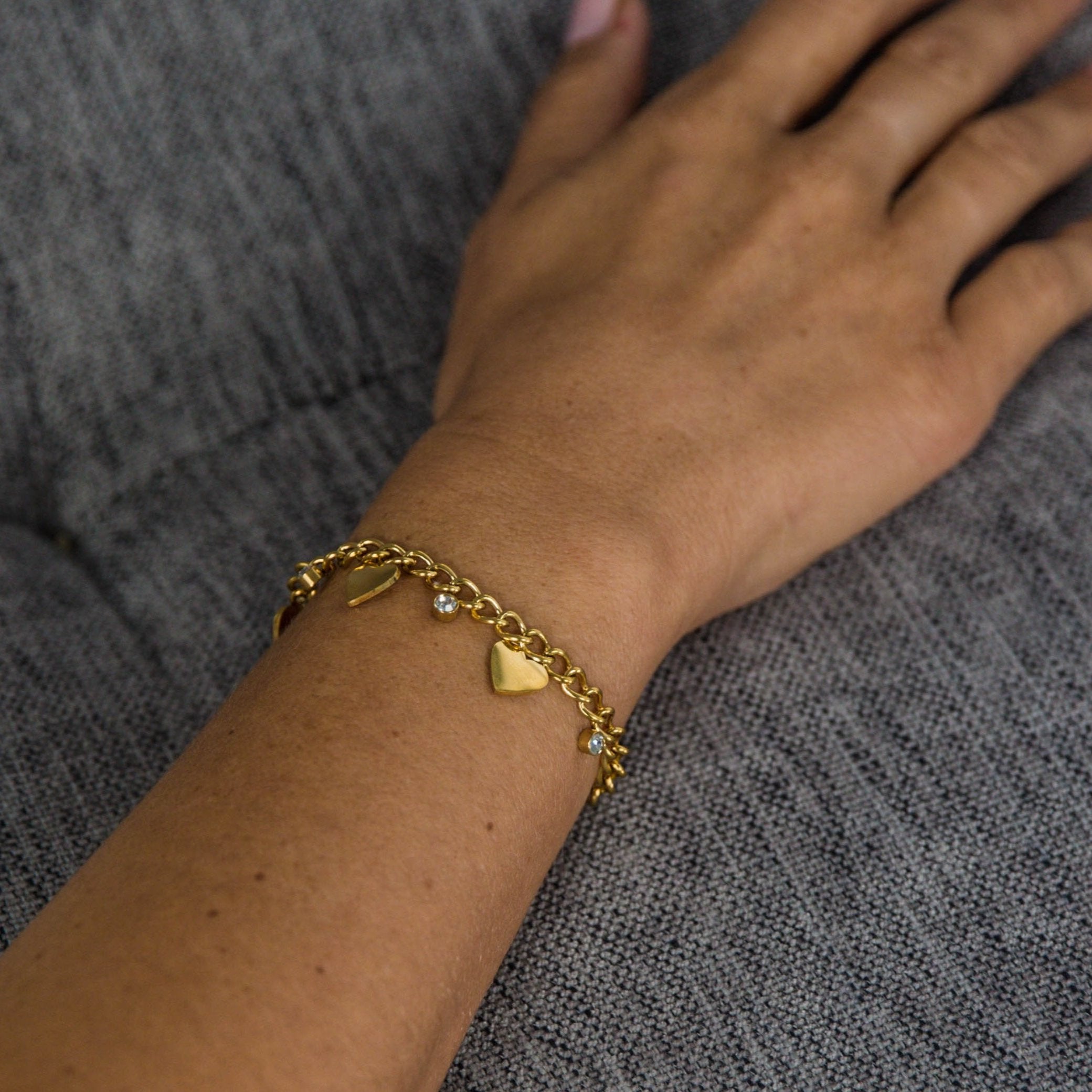 Love Heart Charm Bracelet