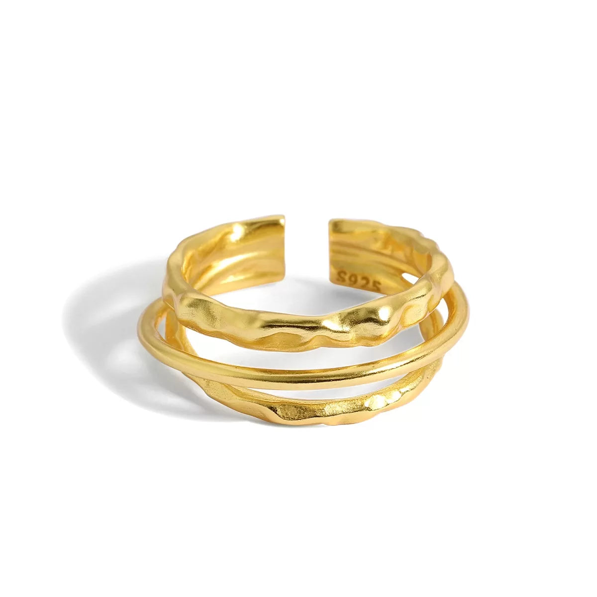 Hammered Adjustable Ring
