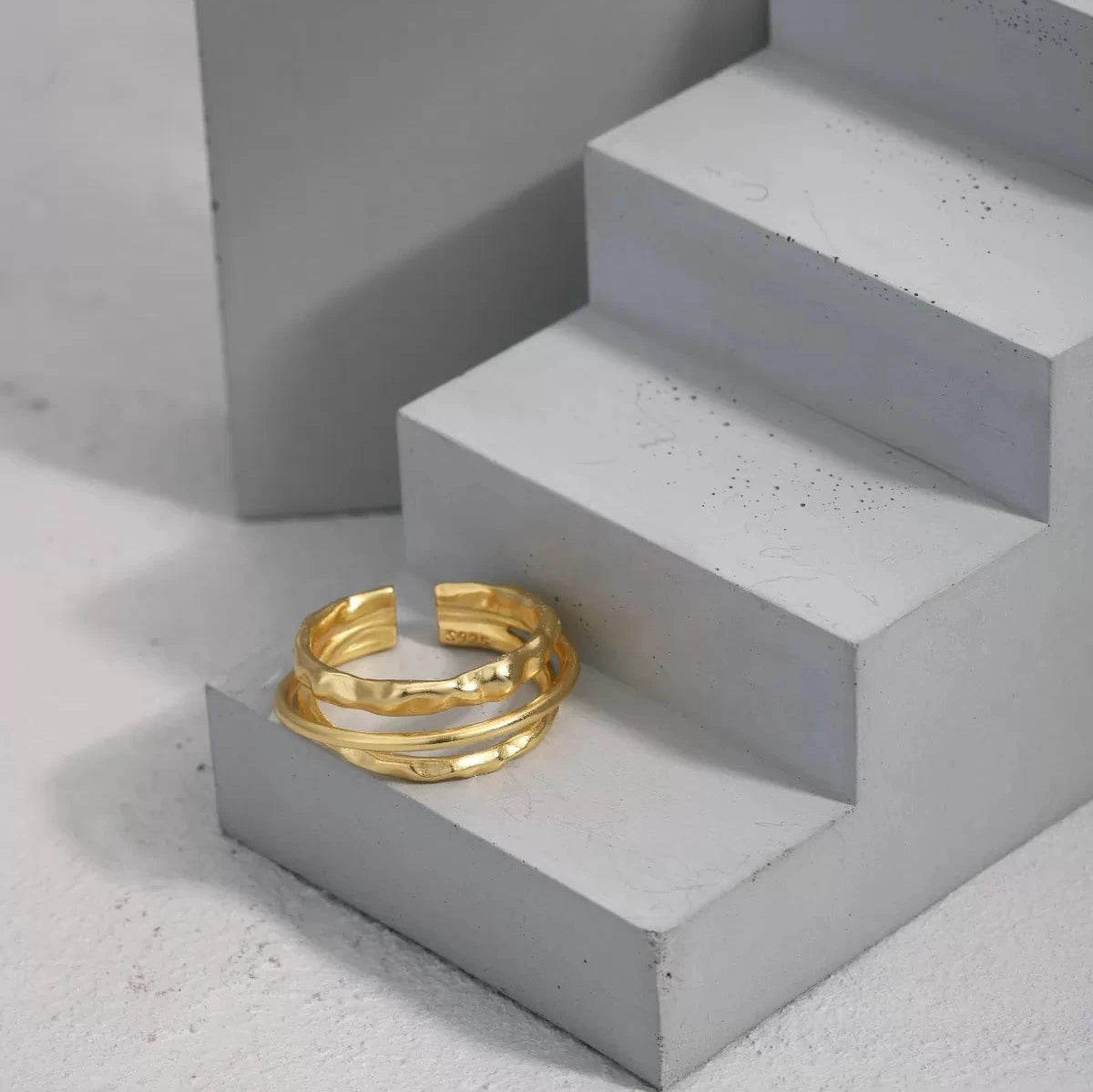 Hammered Adjustable Ring