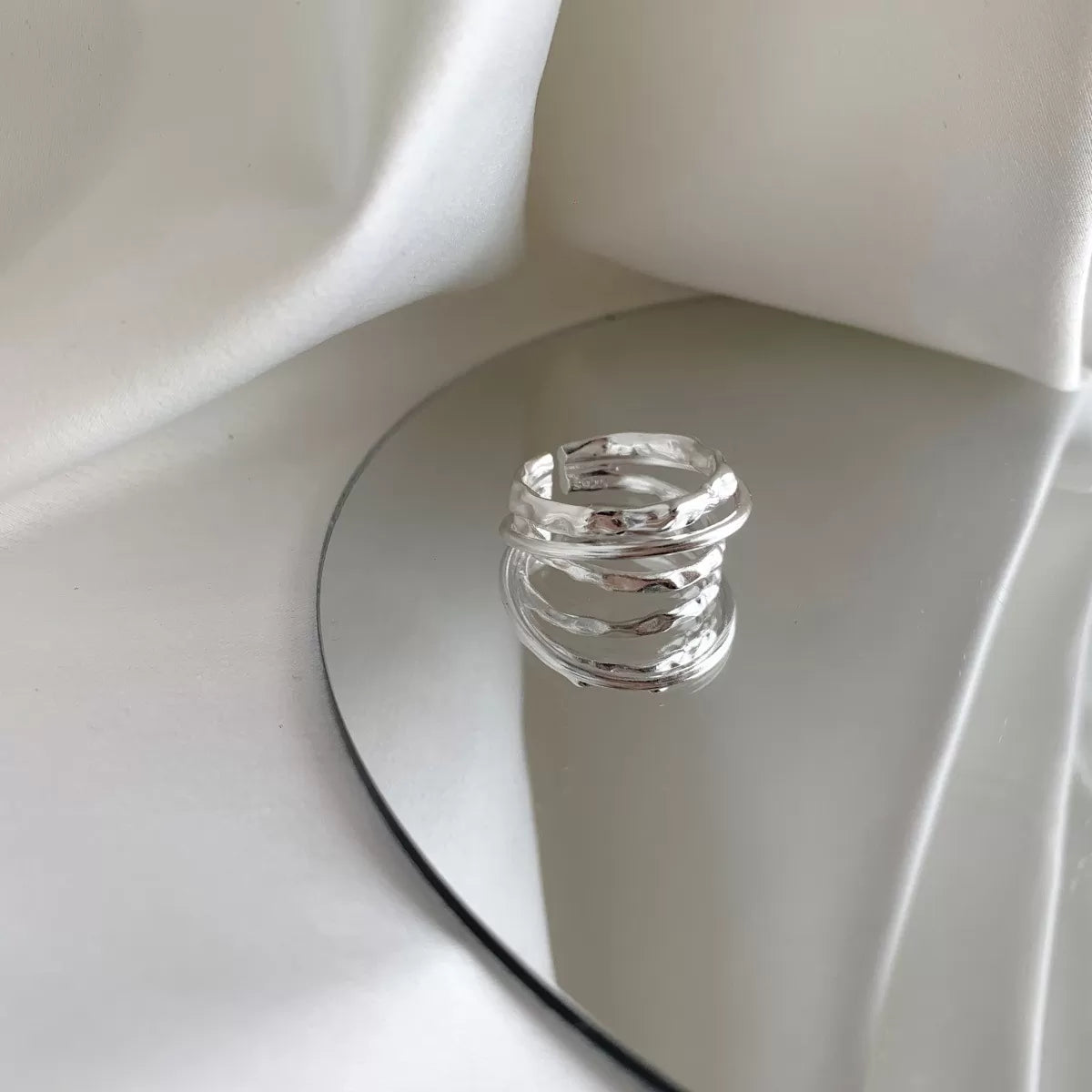Hammered Adjustable Ring