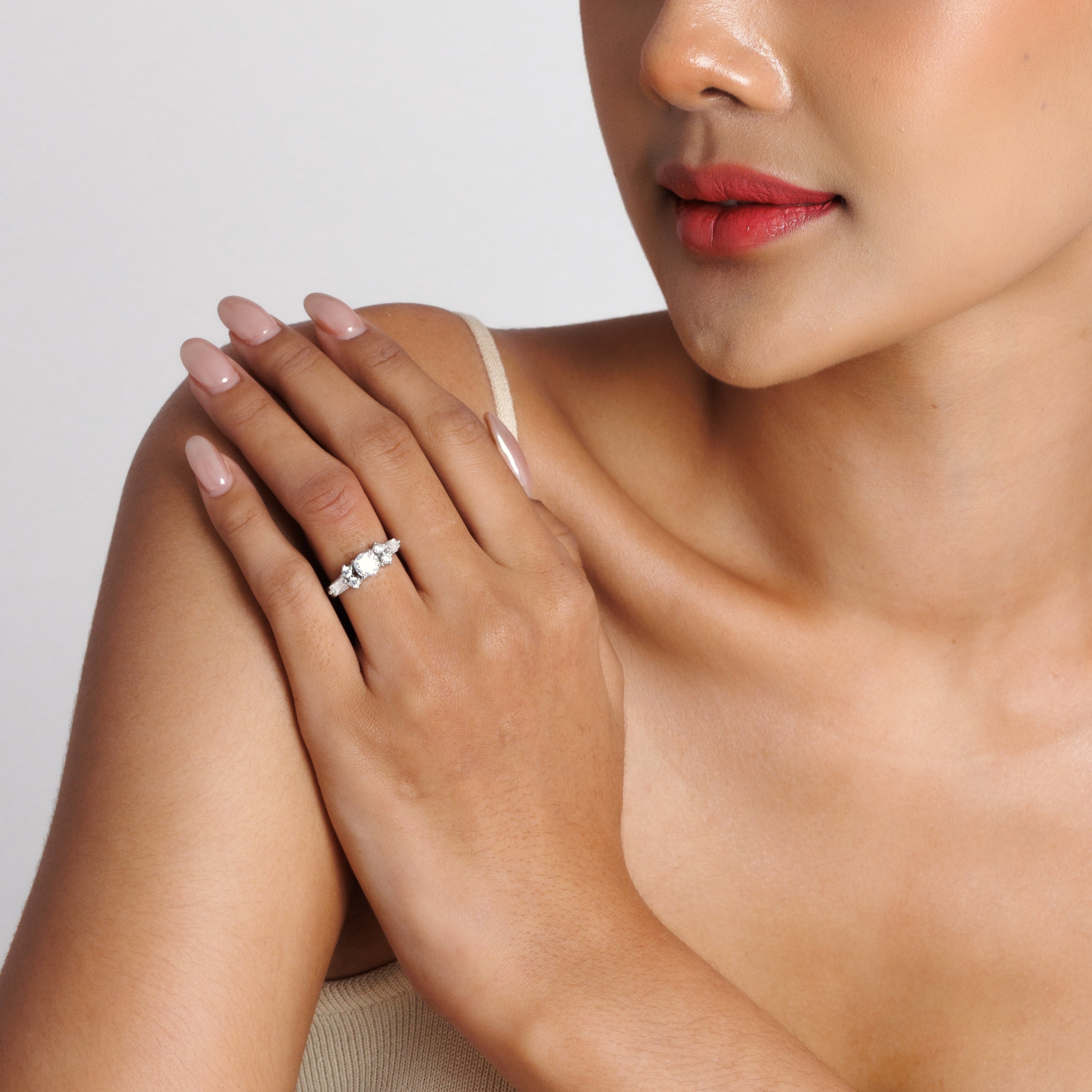 Solitare Diamond Style Ring