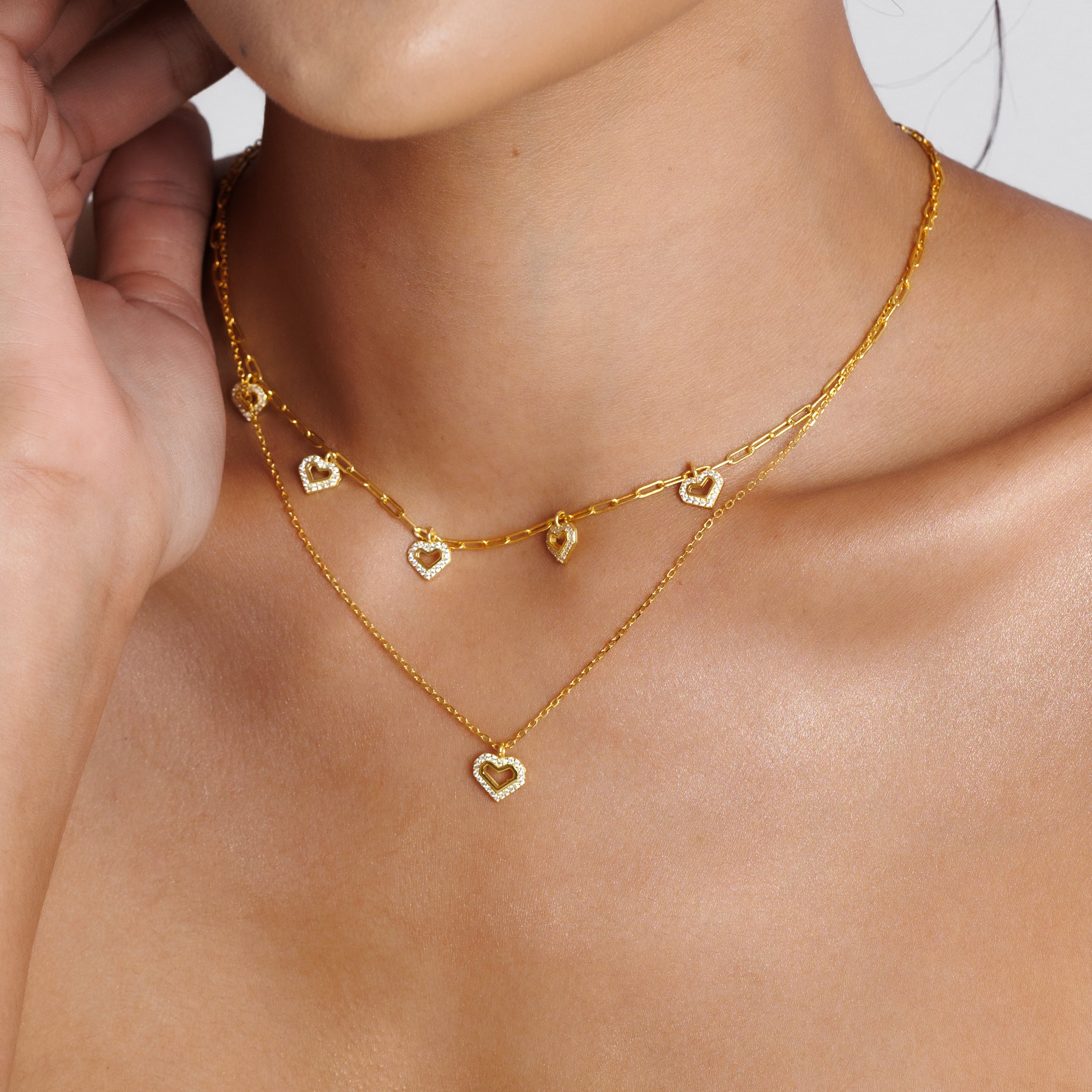 Gold Layered Love Necklace