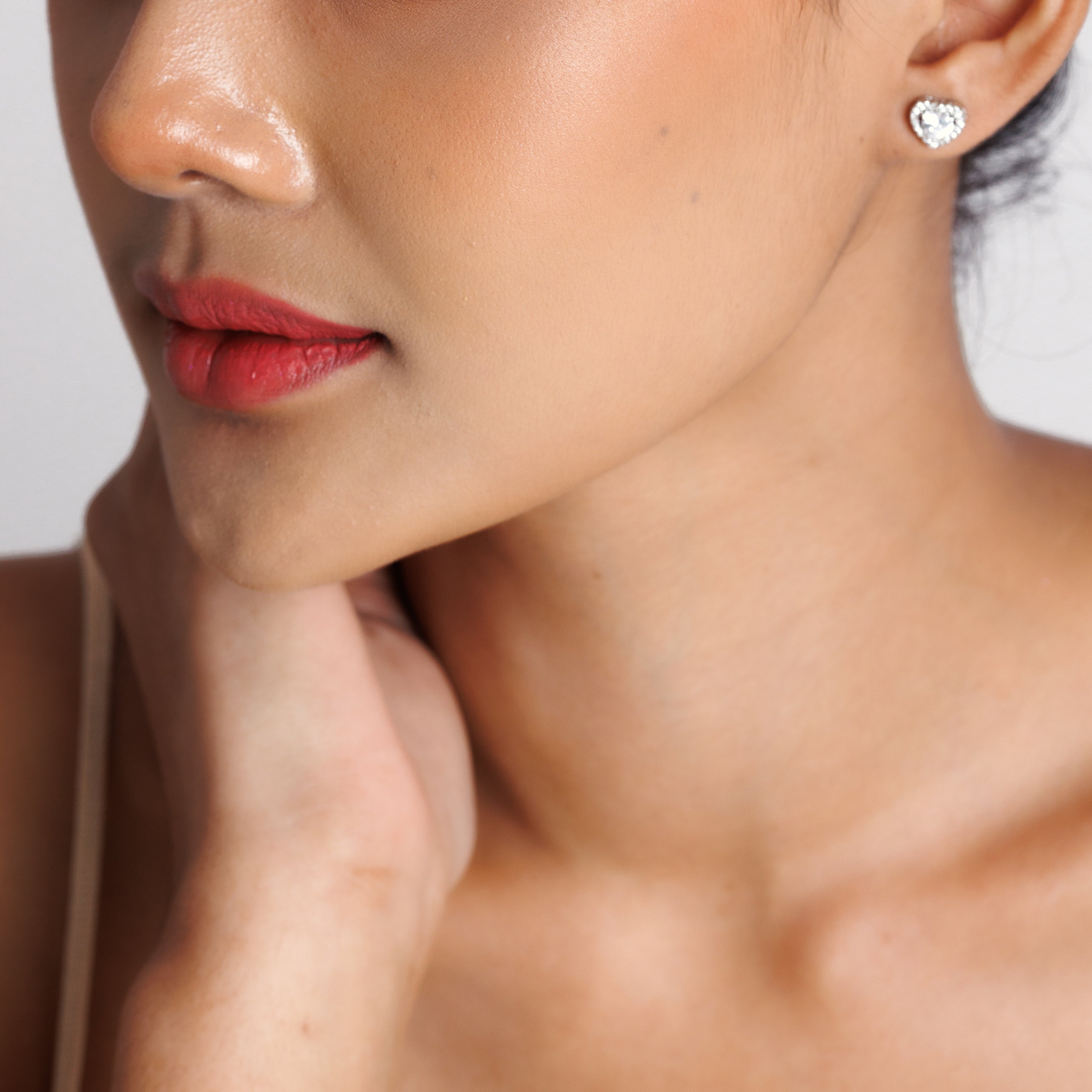 Love Heart Diamond Earrings