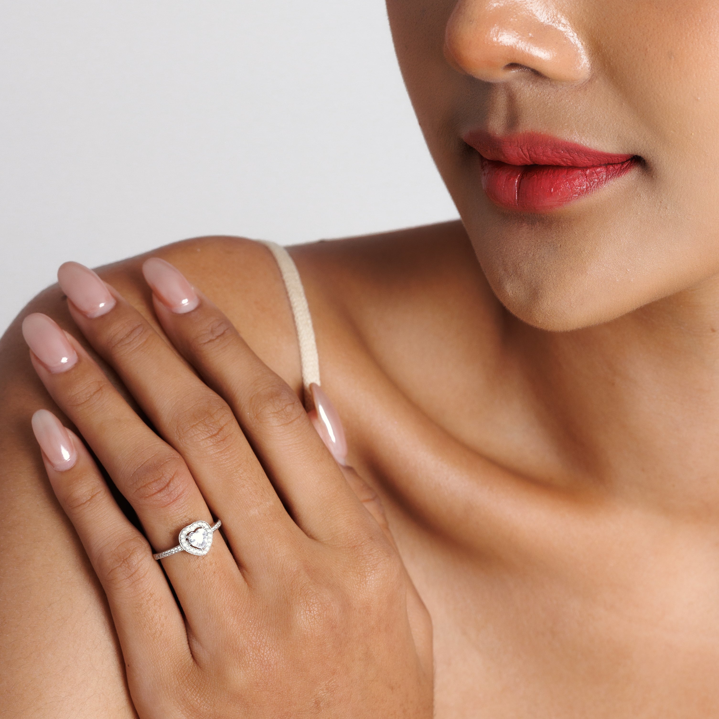 Love Heart Diamond Ring
