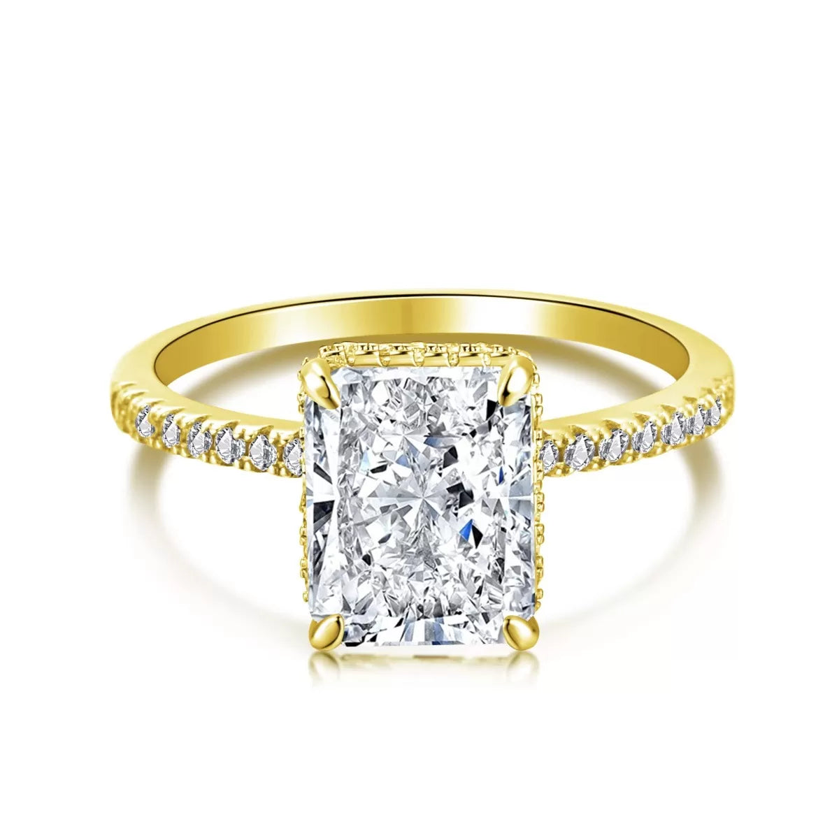 Luxe Radiance Yellow Gold Ring
