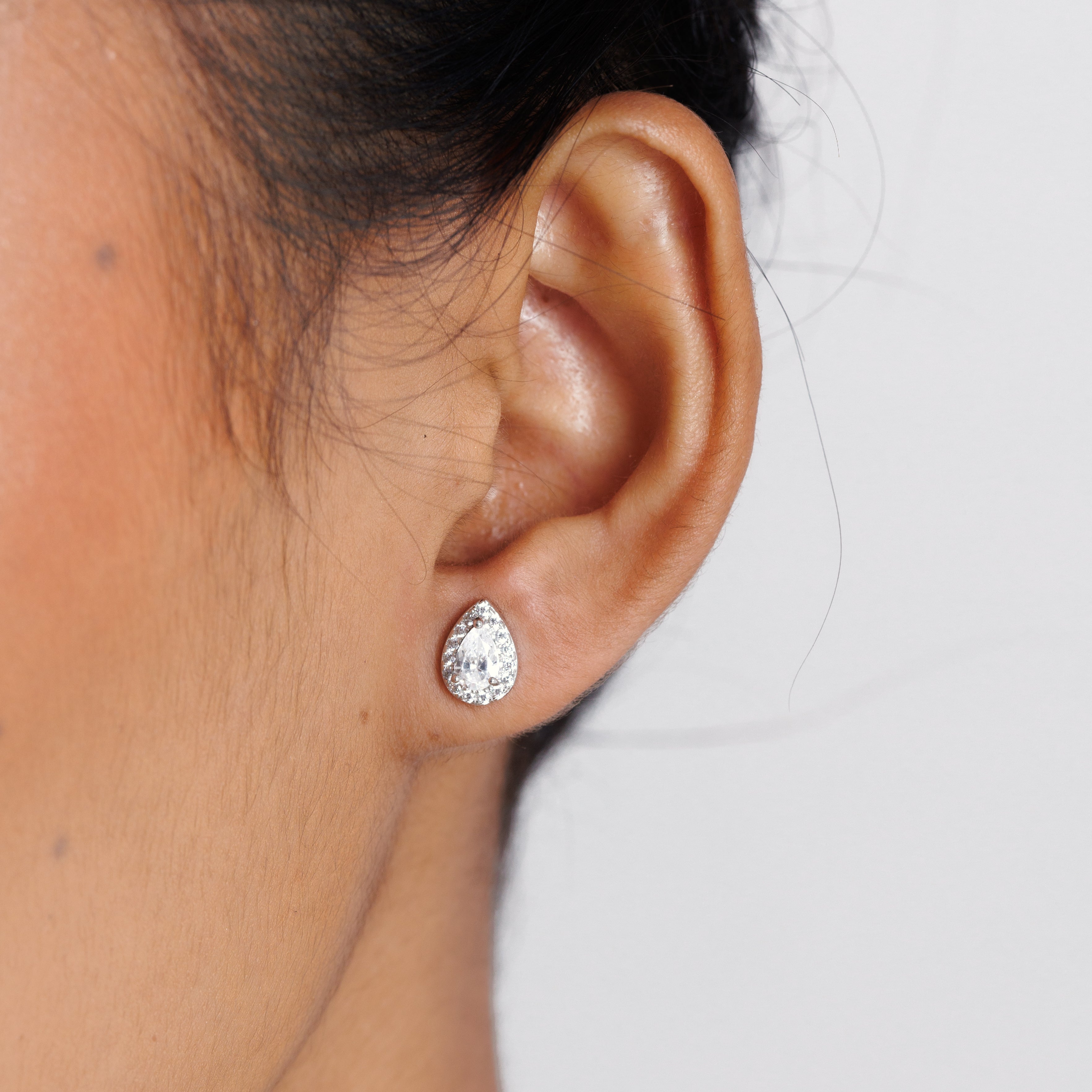 Pear Drop Diamond Earrings