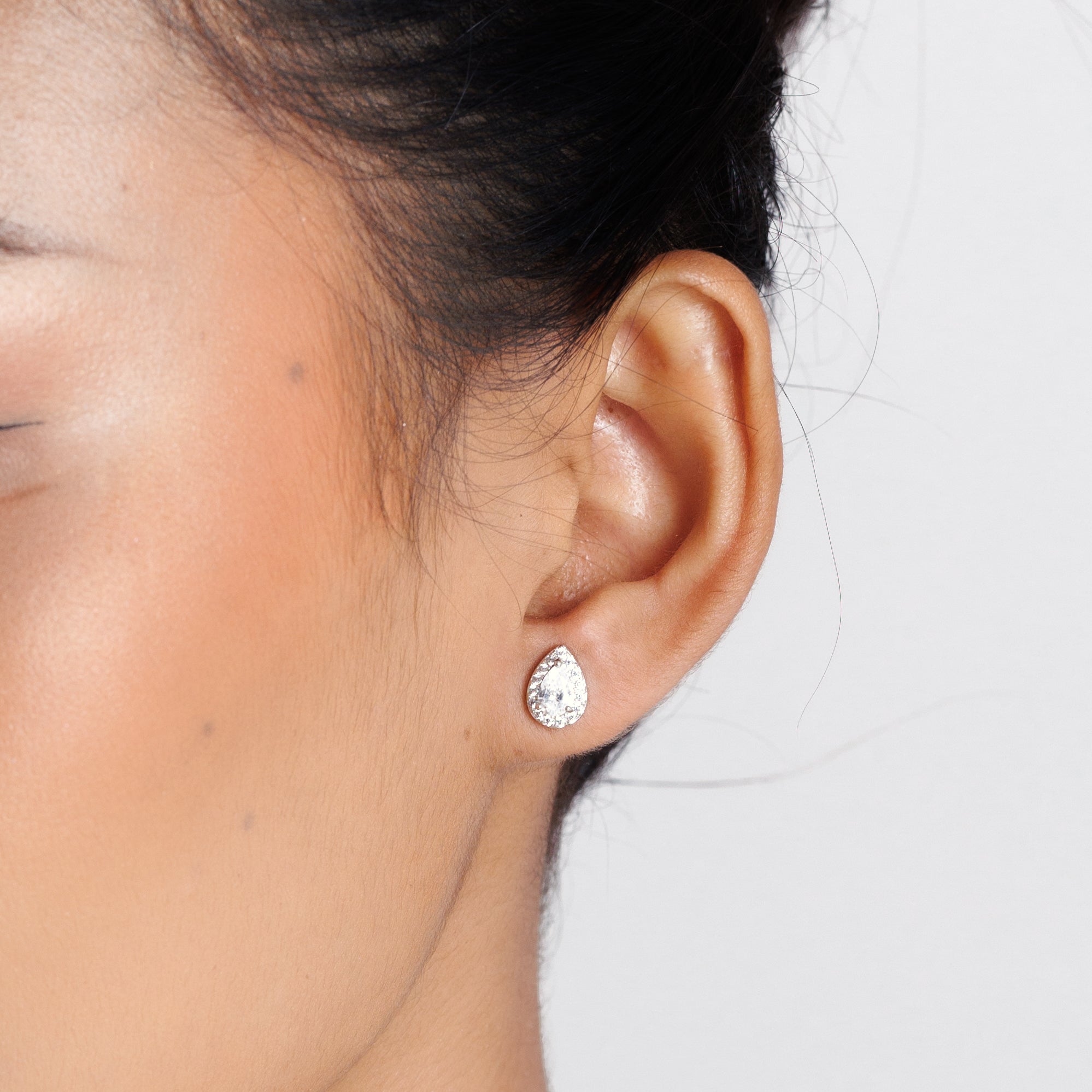 Pear Drop Diamond Earrings