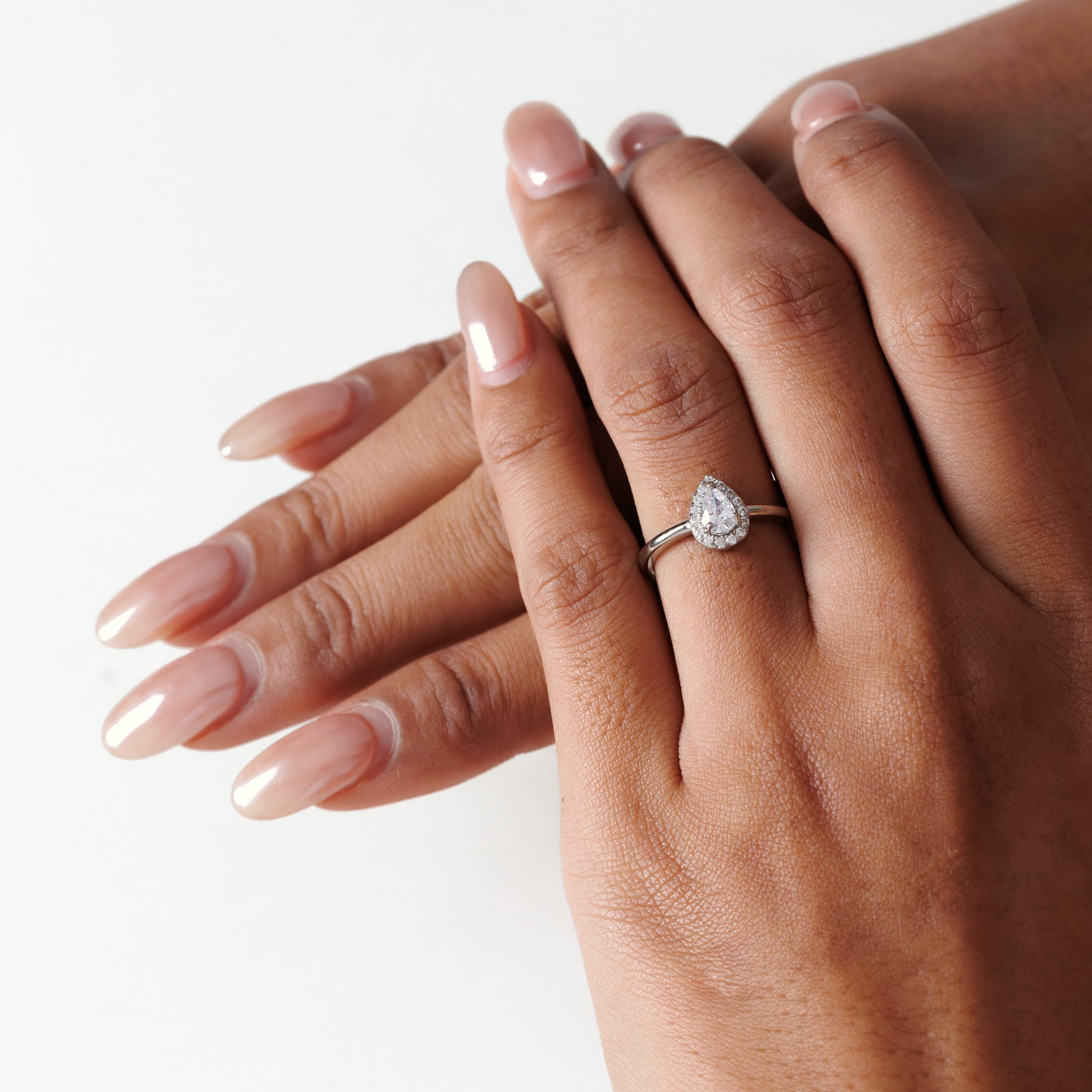 Pear Drop Diamond Ring