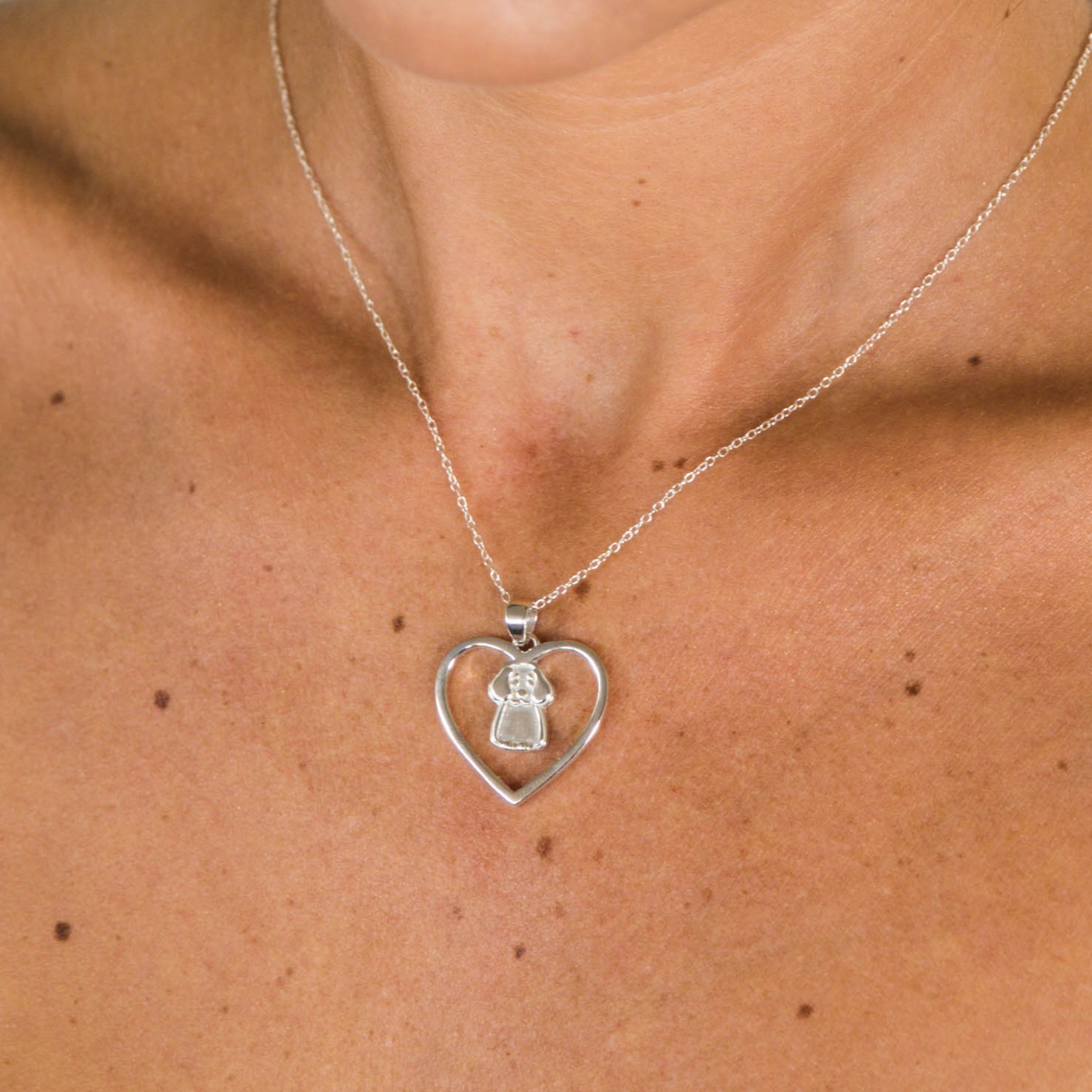 Love Heart Puppy Necklace