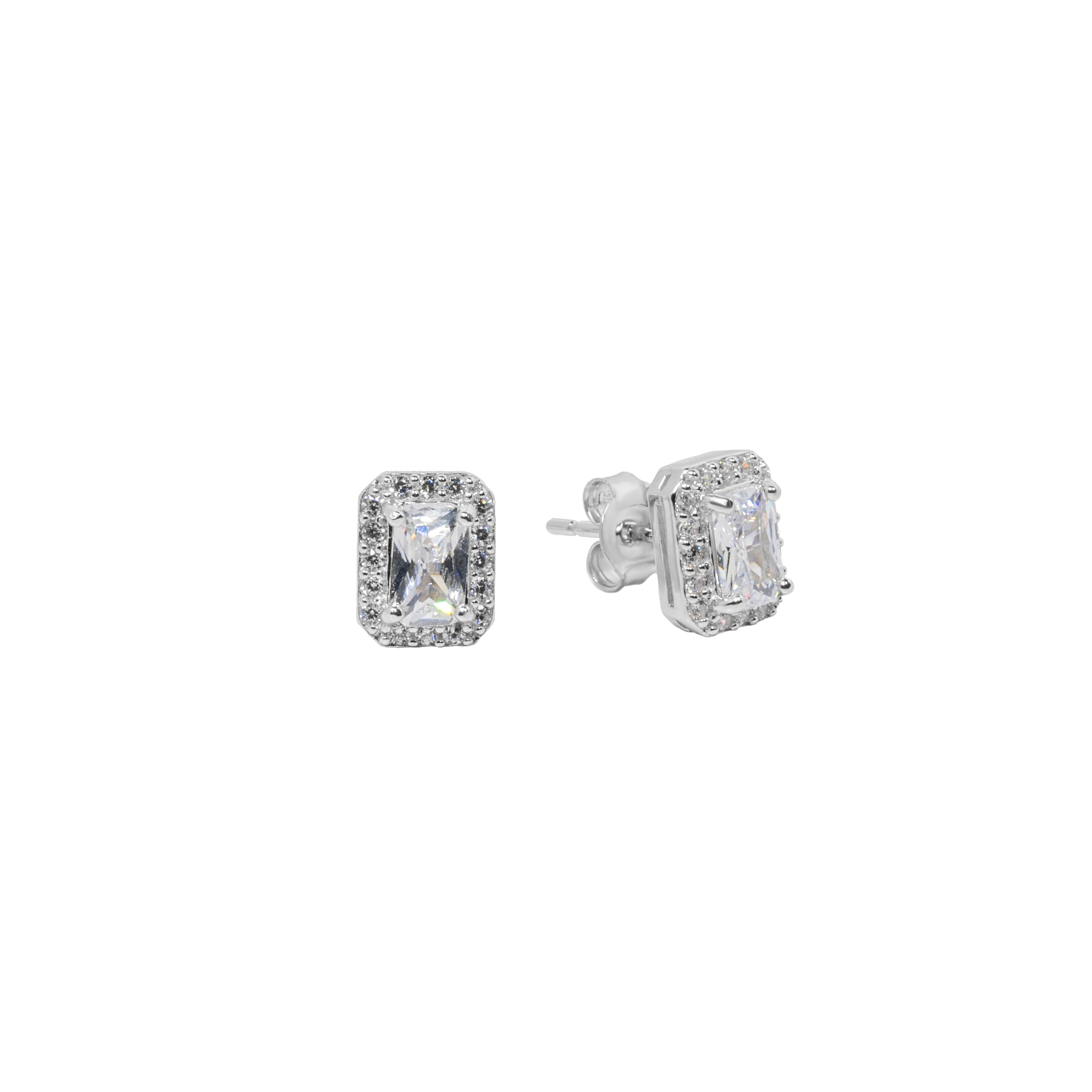 Tennis Necklace Square Cut Set