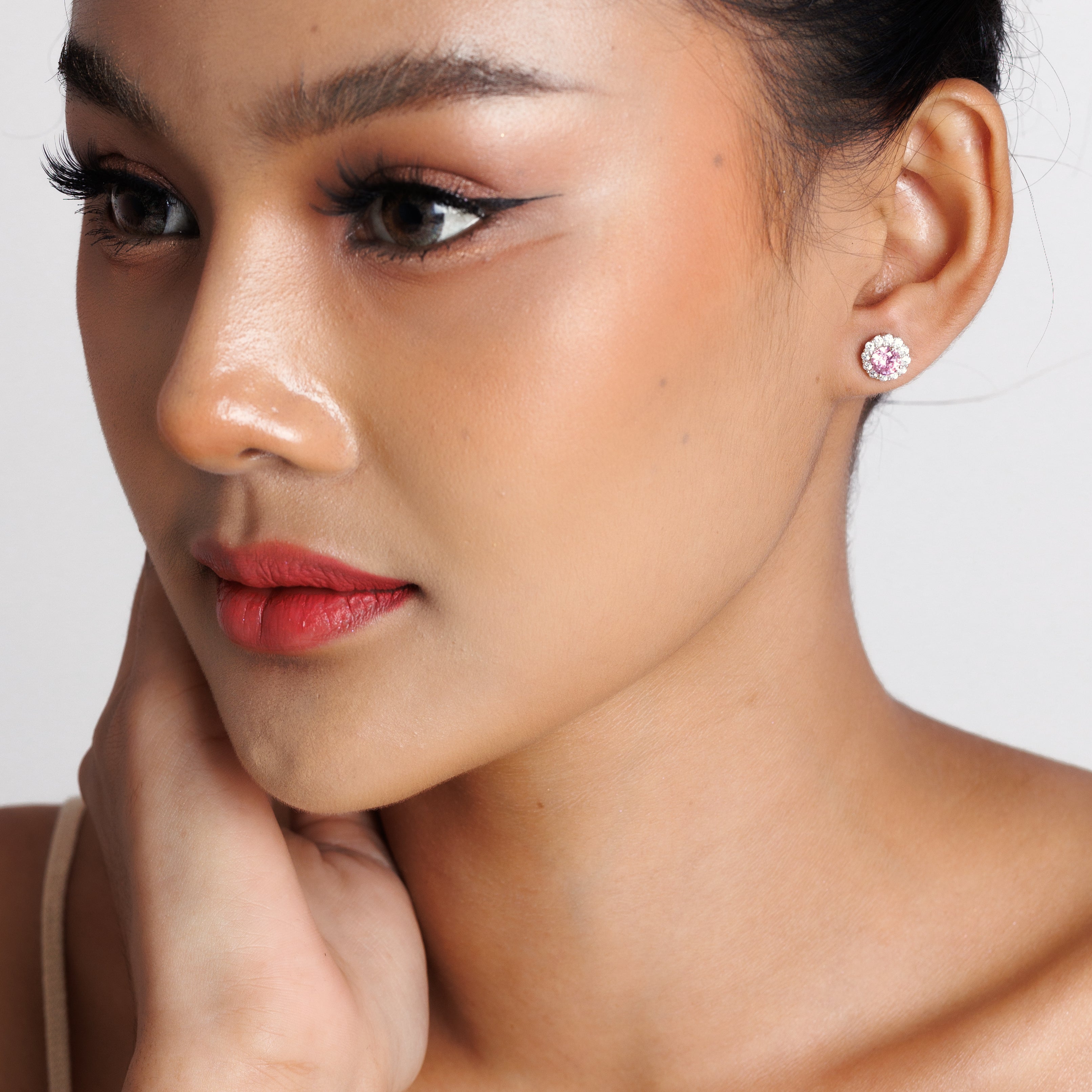 Pink Moonlight Earrings