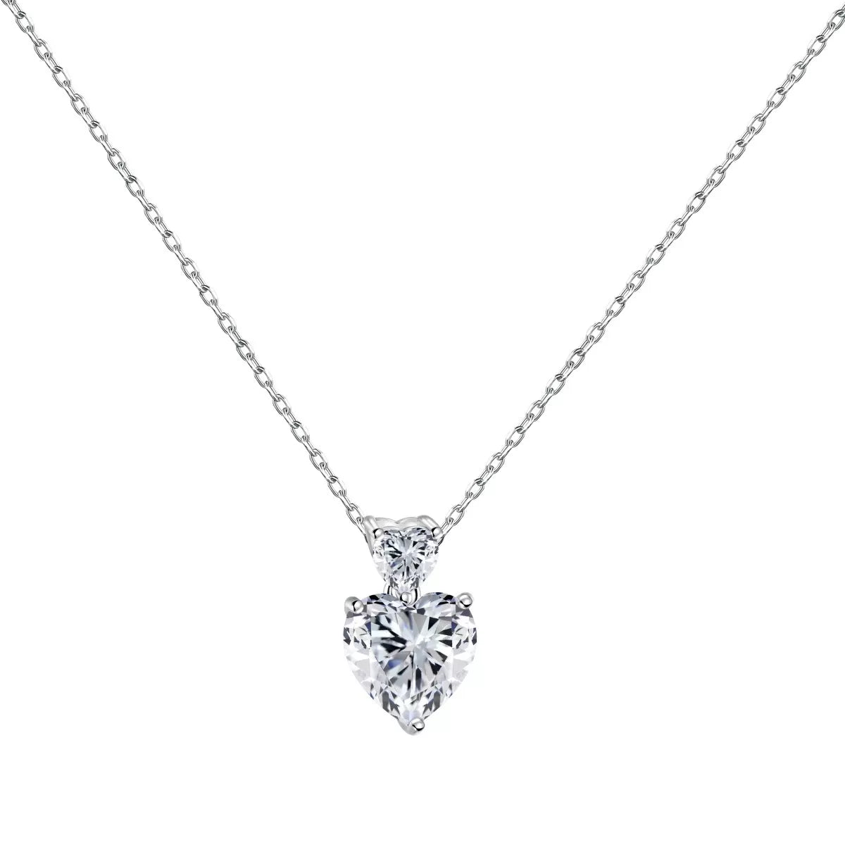 Sparkling Heart Diamond Necklace