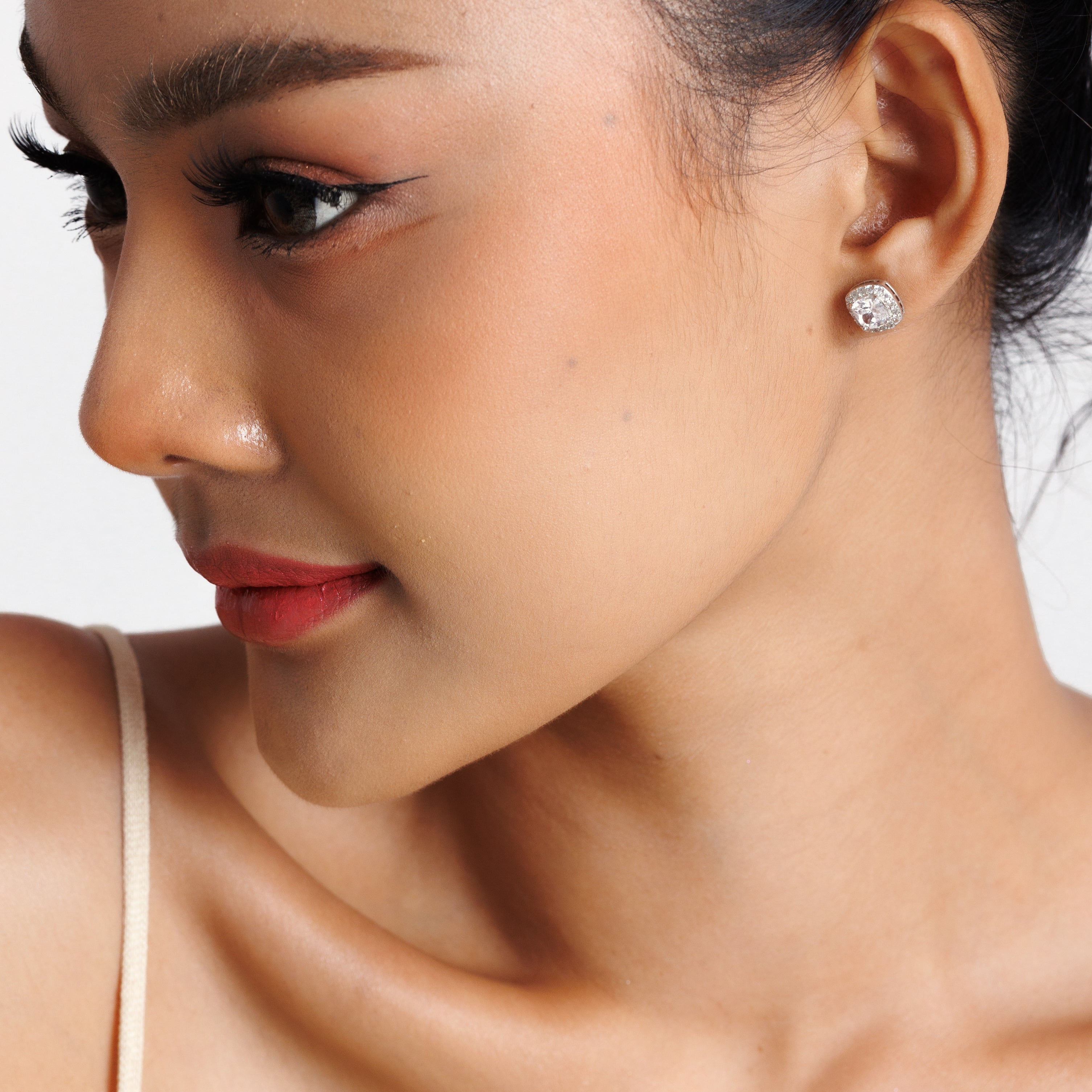 Square Diamond Earrings