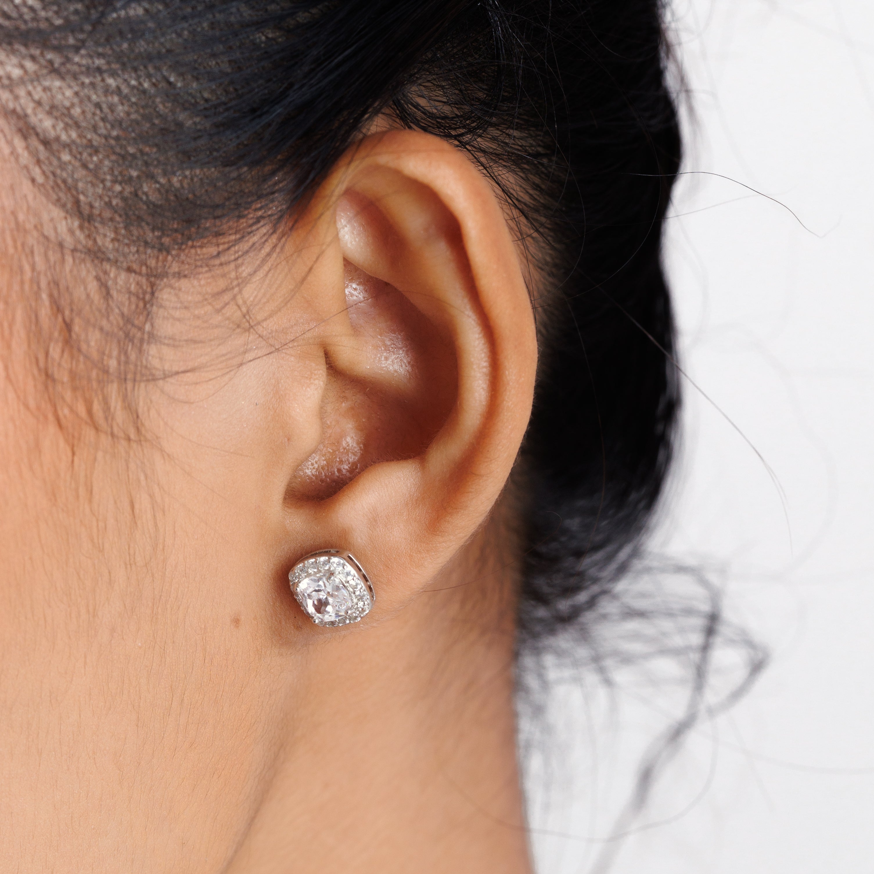 Square Diamond Earrings