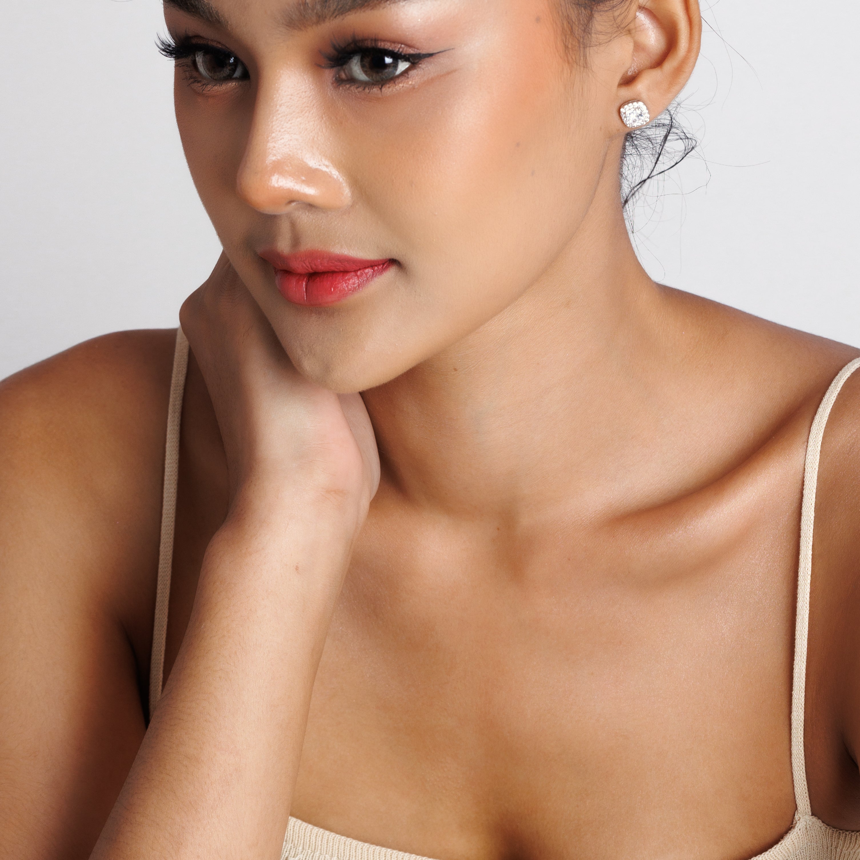 Square Diamond Earrings
