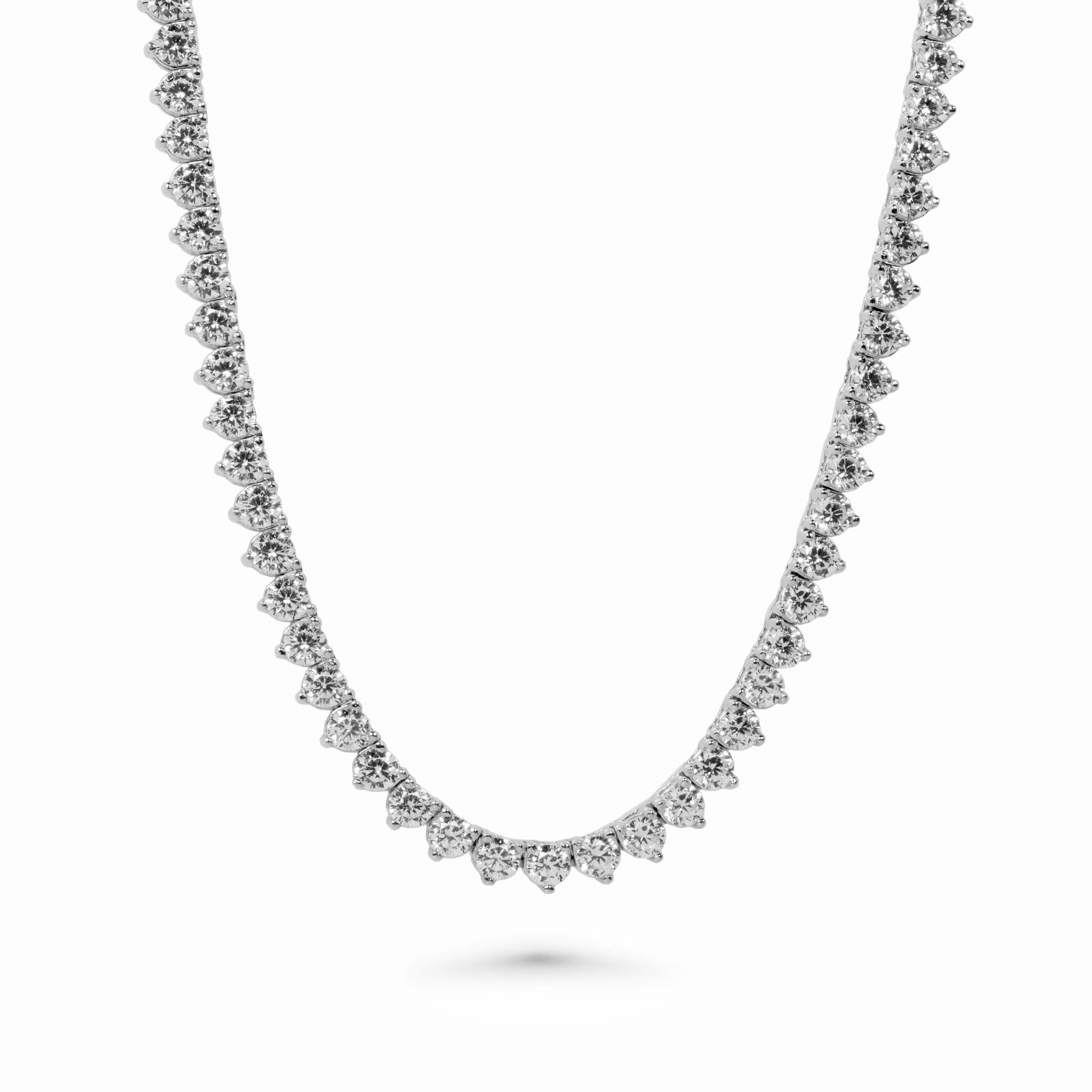 Tennis Necklace Princess Cut