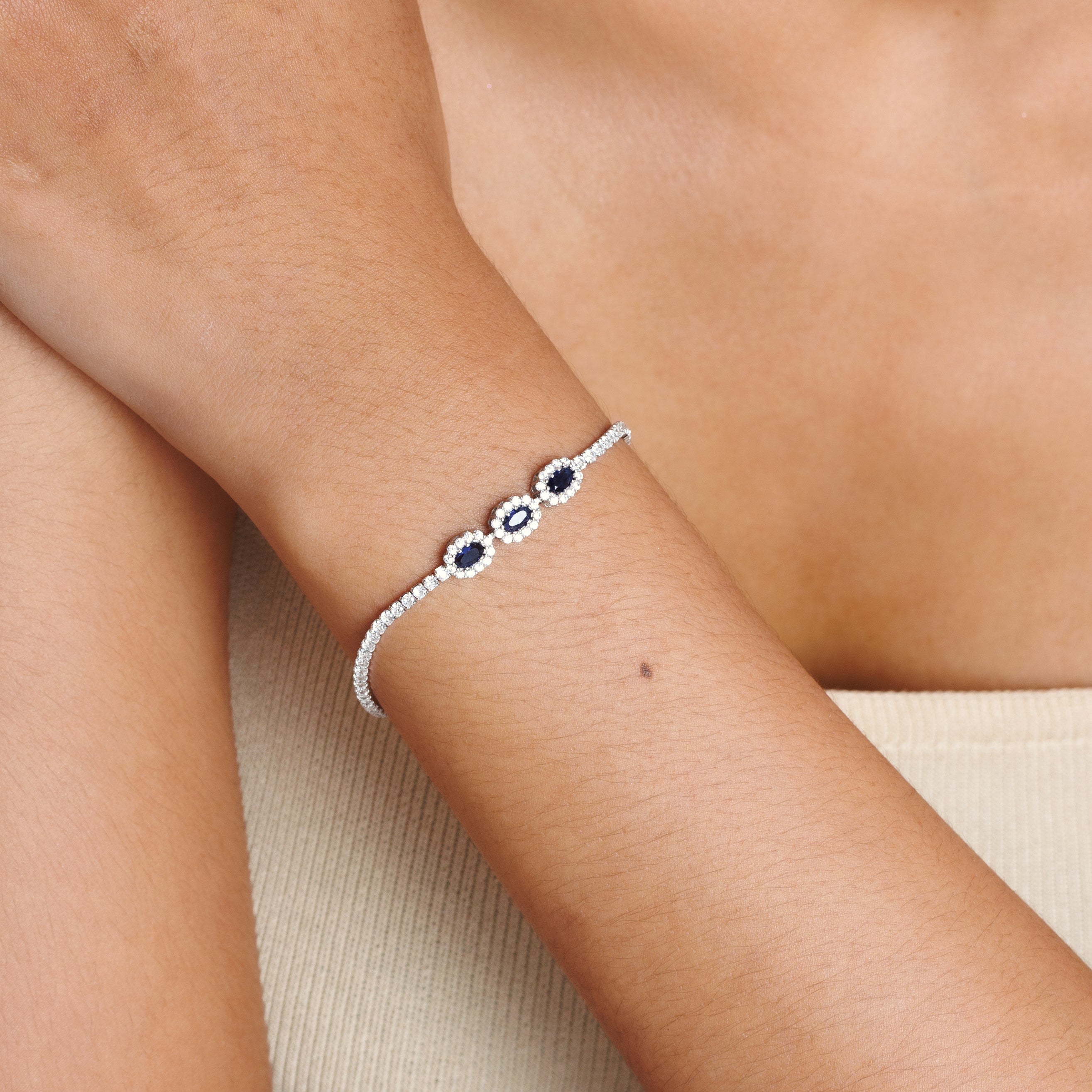 Gemstone Tennis Bracelet