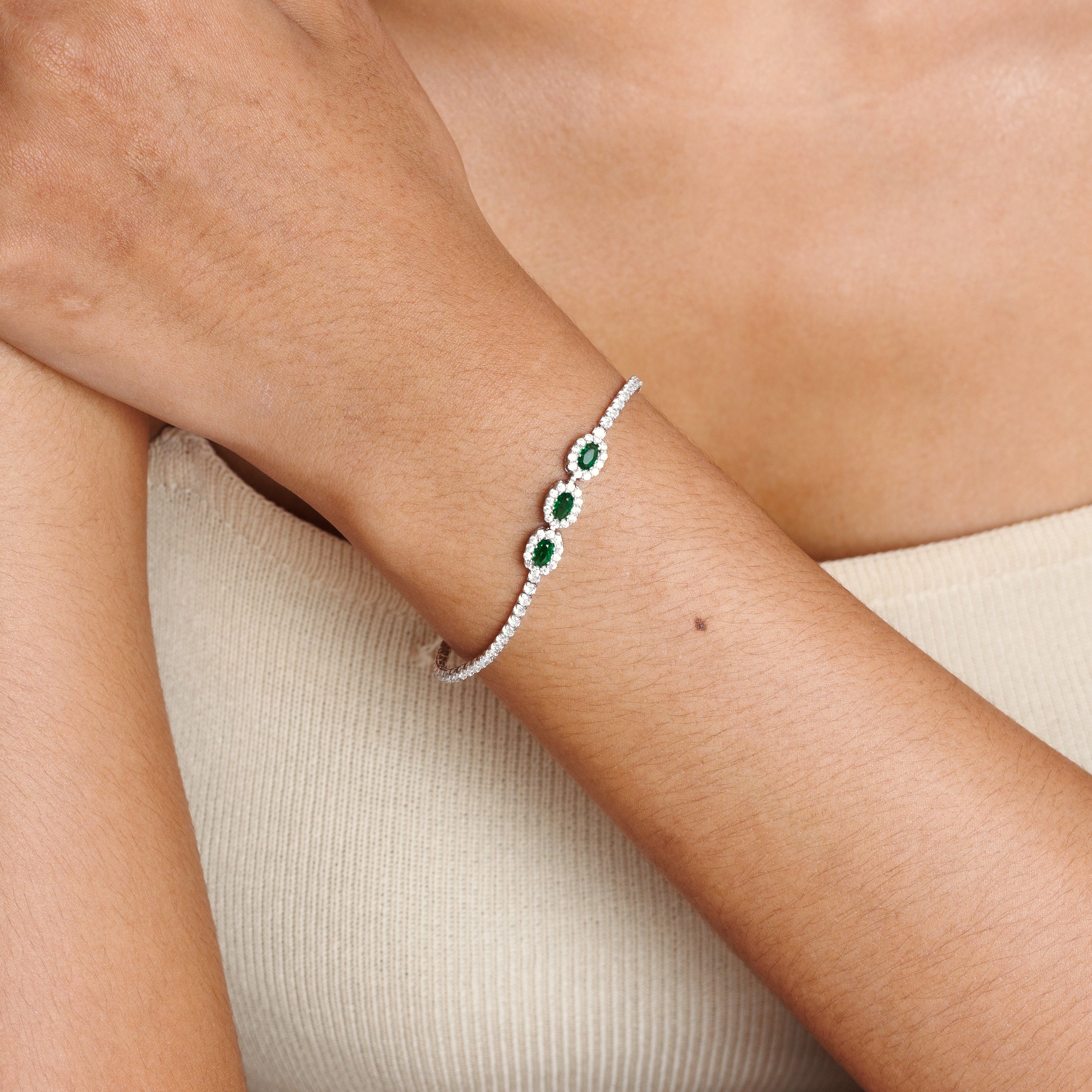Gemstone Tennis Bracelet