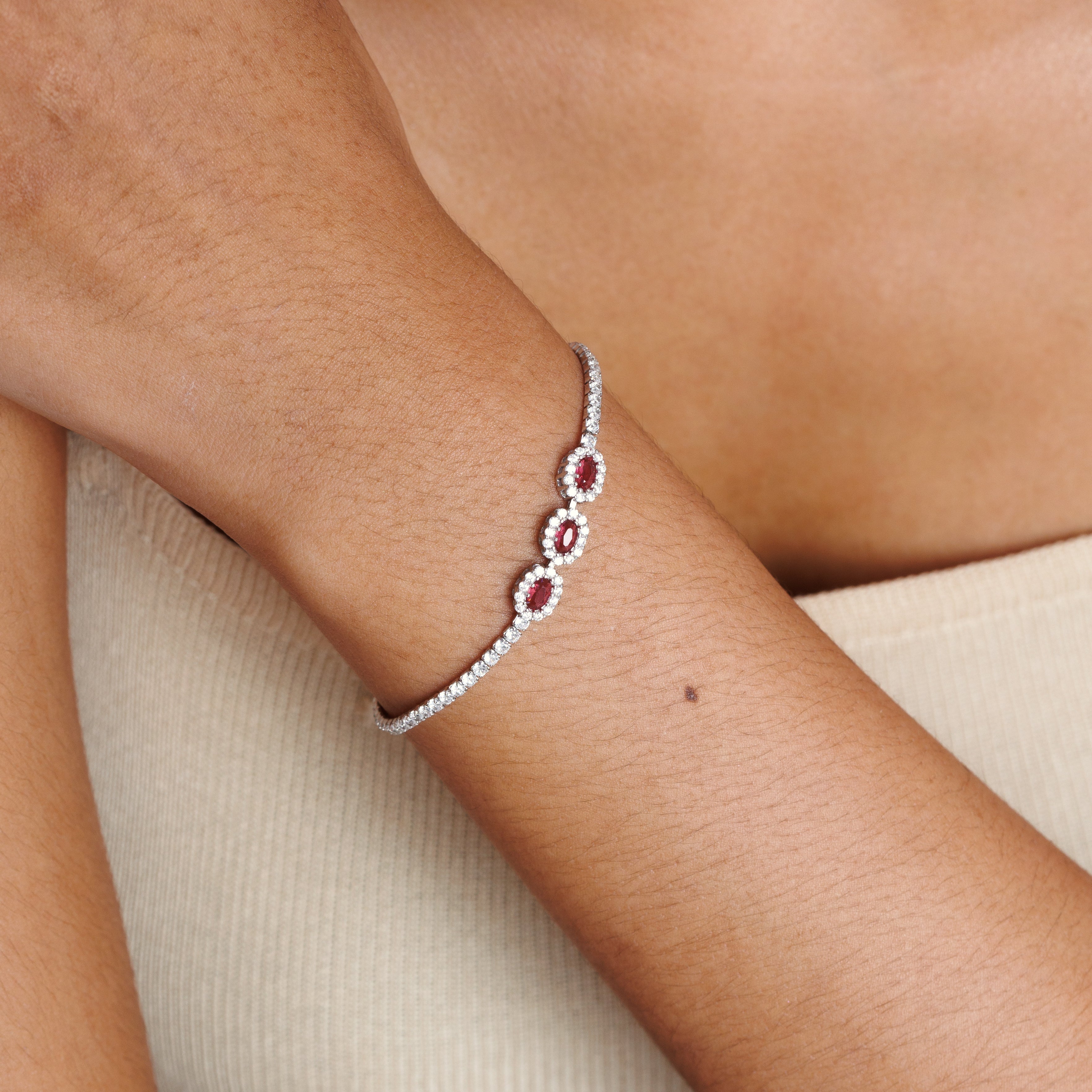 Gemstone Tennis Bracelet