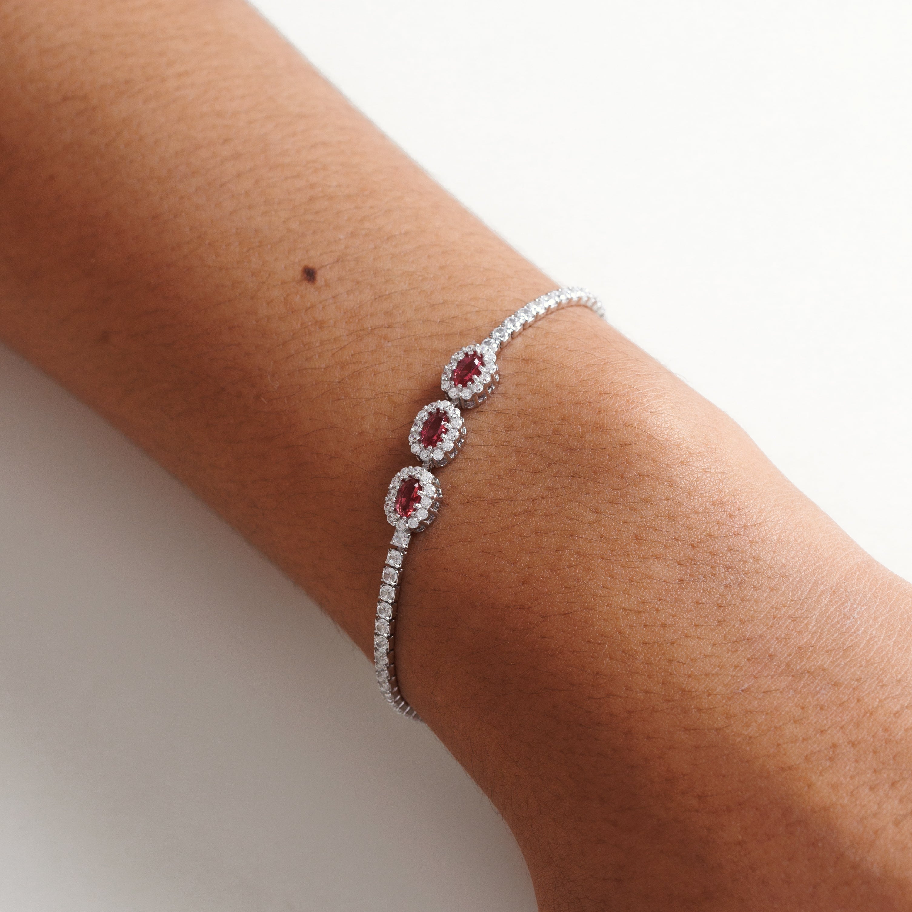 Gemstone Tennis Bracelet