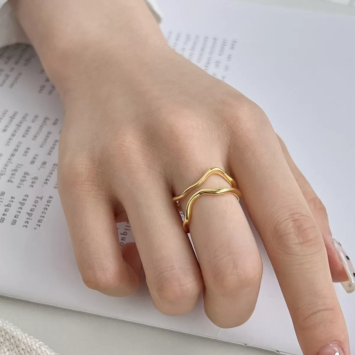 Gold Tide Ring