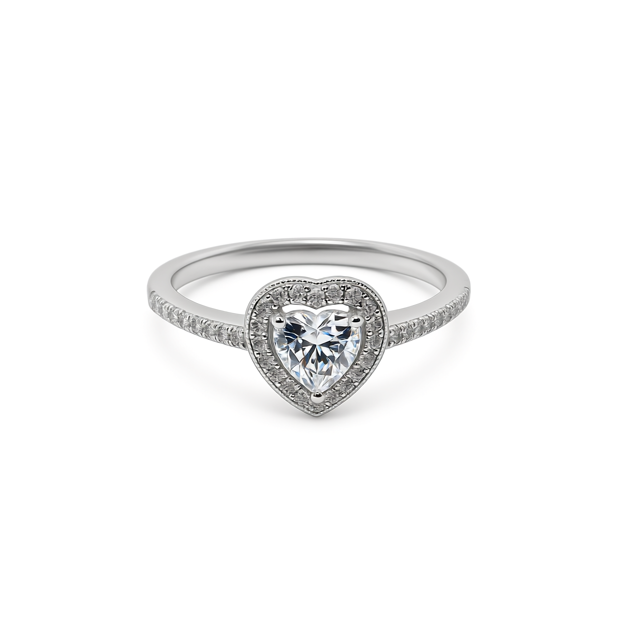 Love Heart Diamond Ring