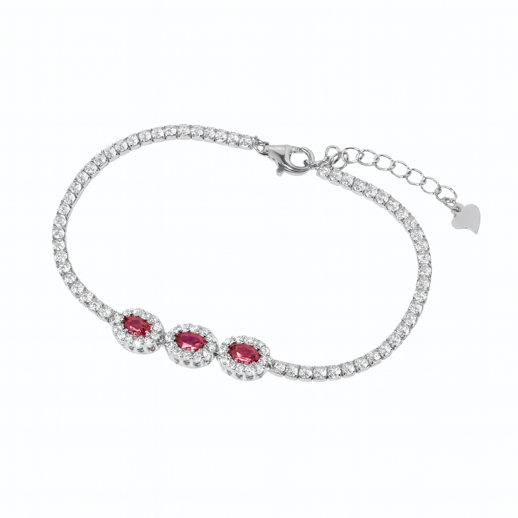 Gemstone Tennis Bracelet