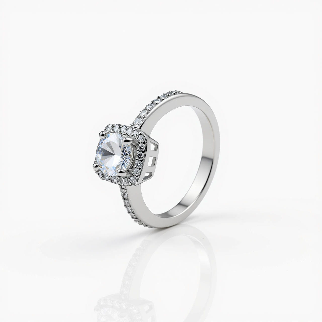 Square Diamond Ring