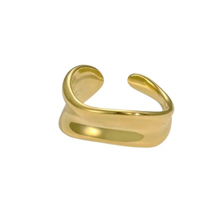 Gold Vermeil Wave Ring